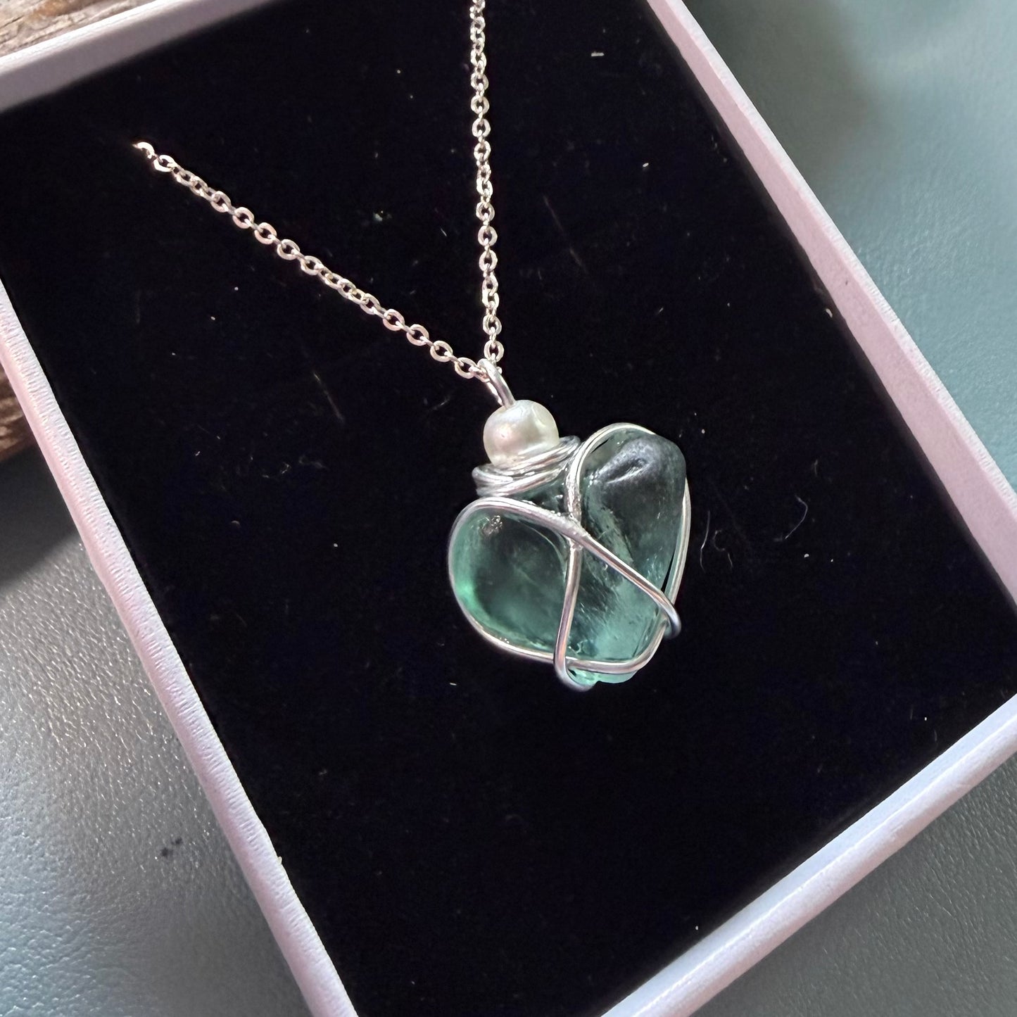 Scottish Highlands Turquoise Heart Pendant