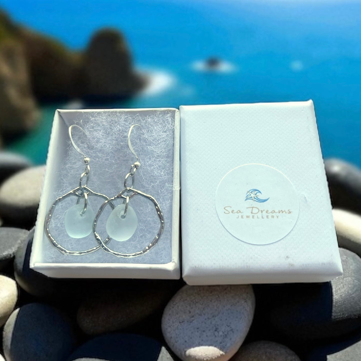 Seaham Sea Glass Earrings