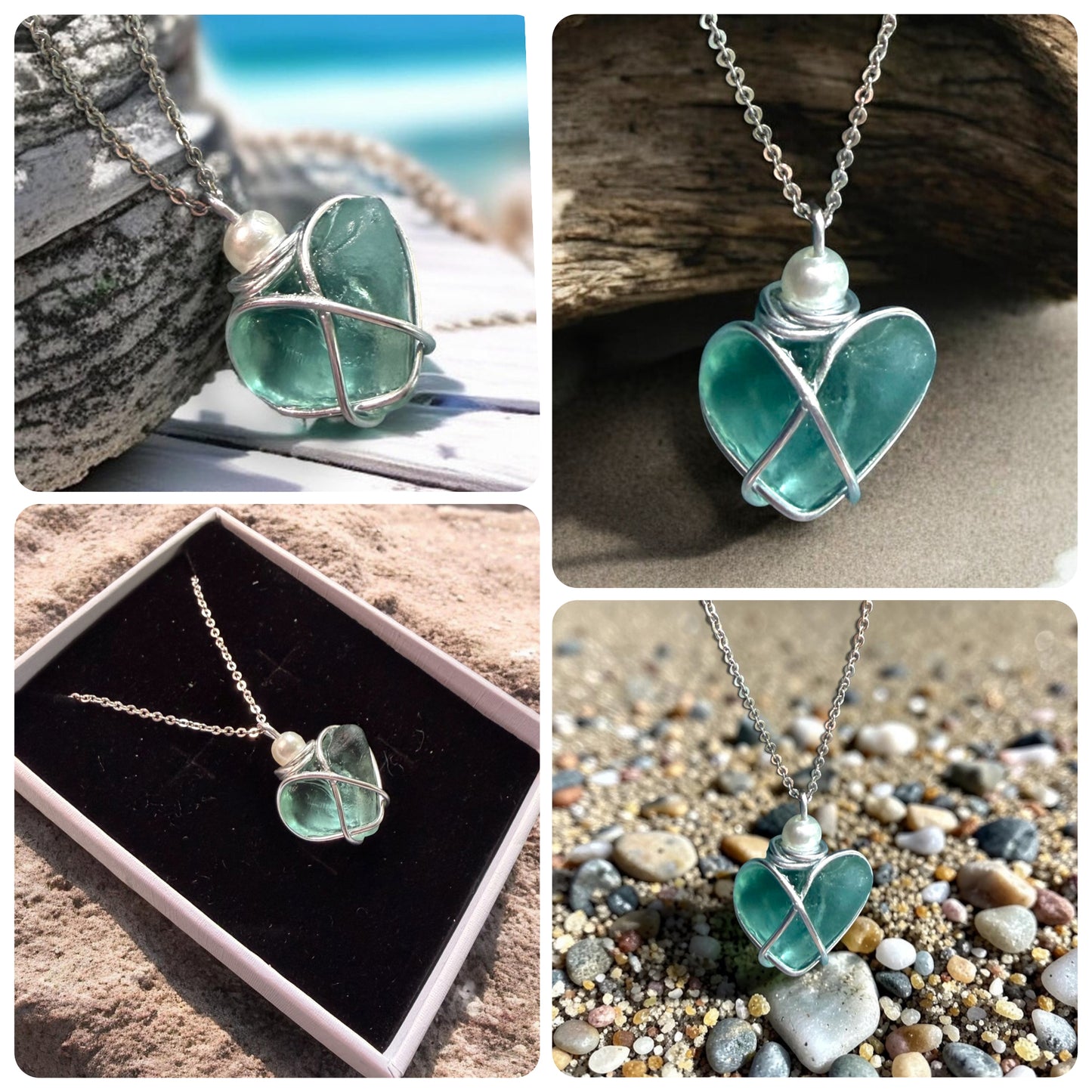 Scottish Highlands Turquoise Heart Pendant