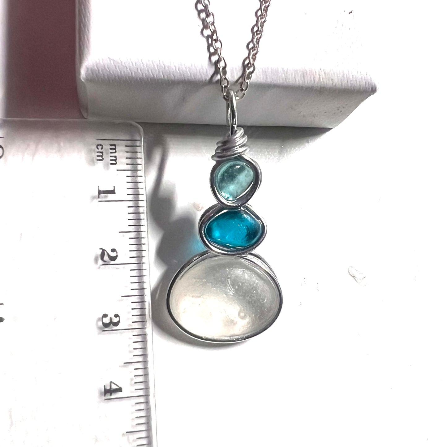 Three Piece Seaham Sea Glass Pendant