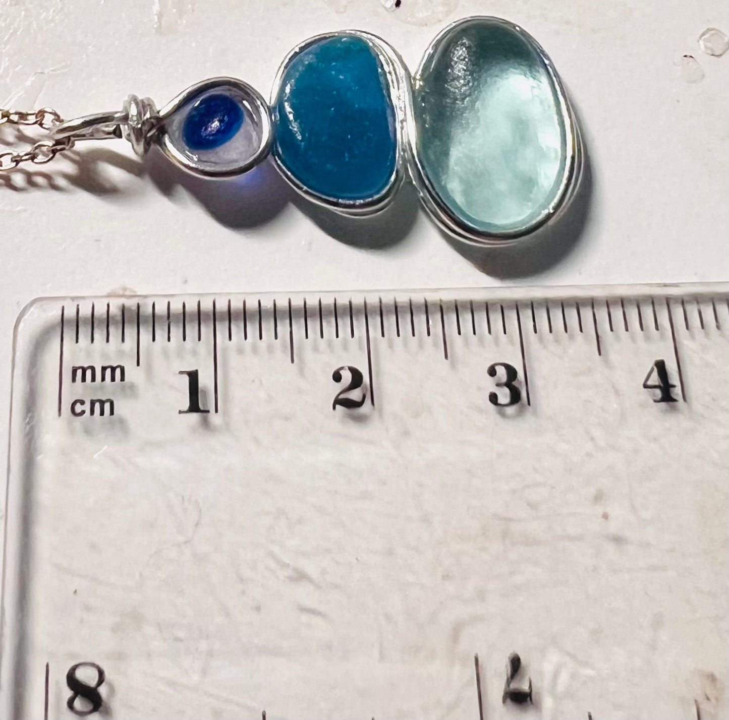 Three Piece Seaham Sea Glass Pendant