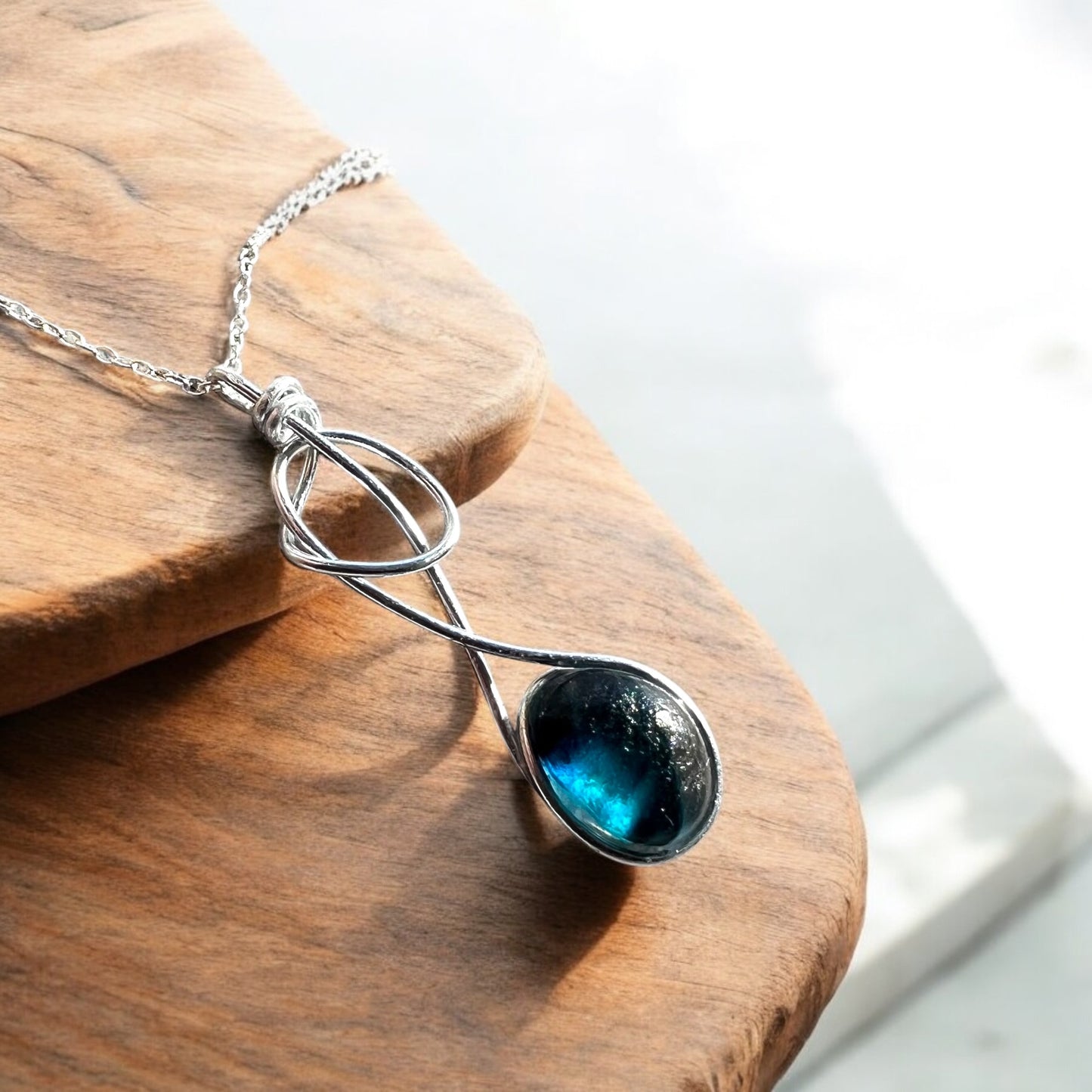 Swirly Seaham Sea Glass Pendant
