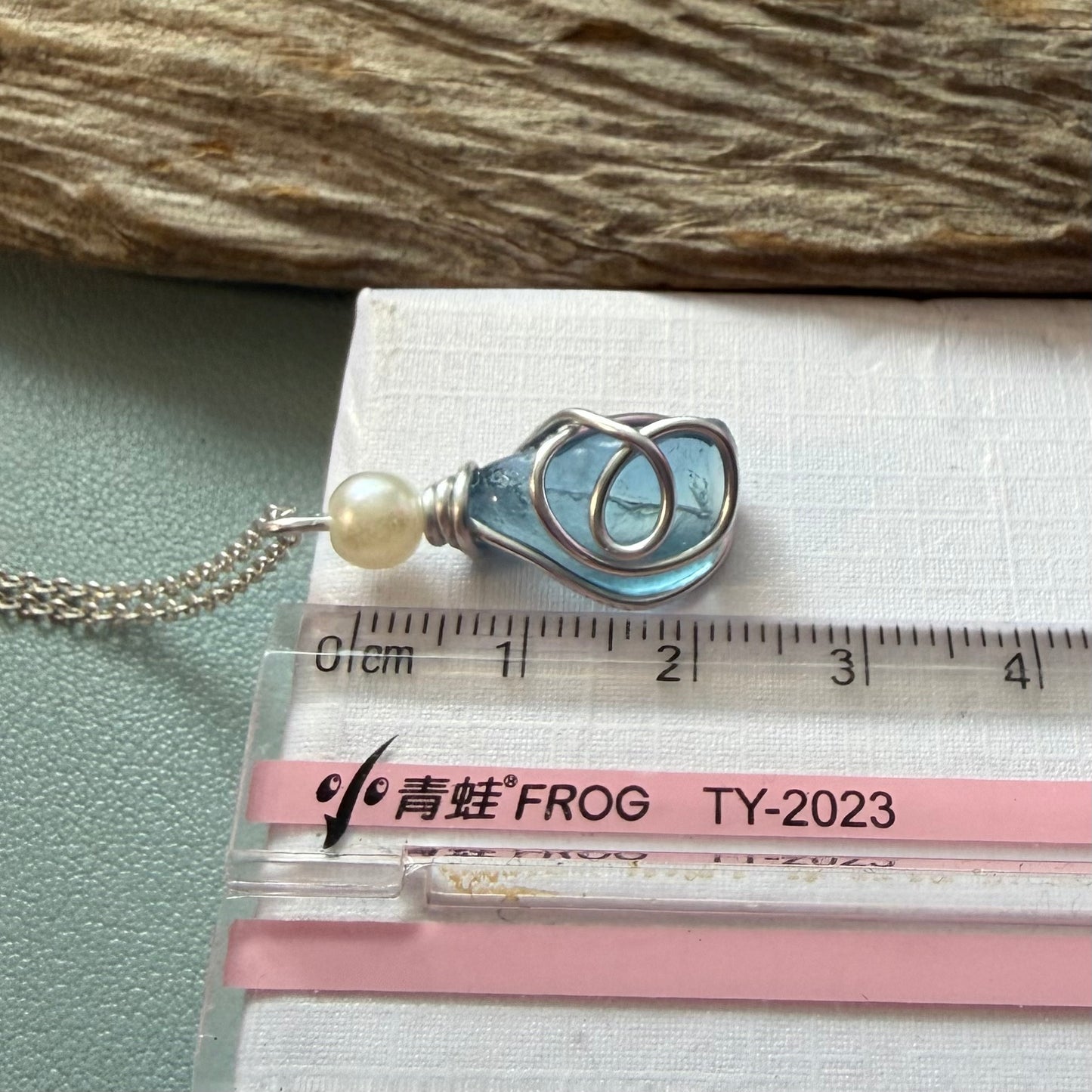 Scottish Highlands Blue Swirly Pendant