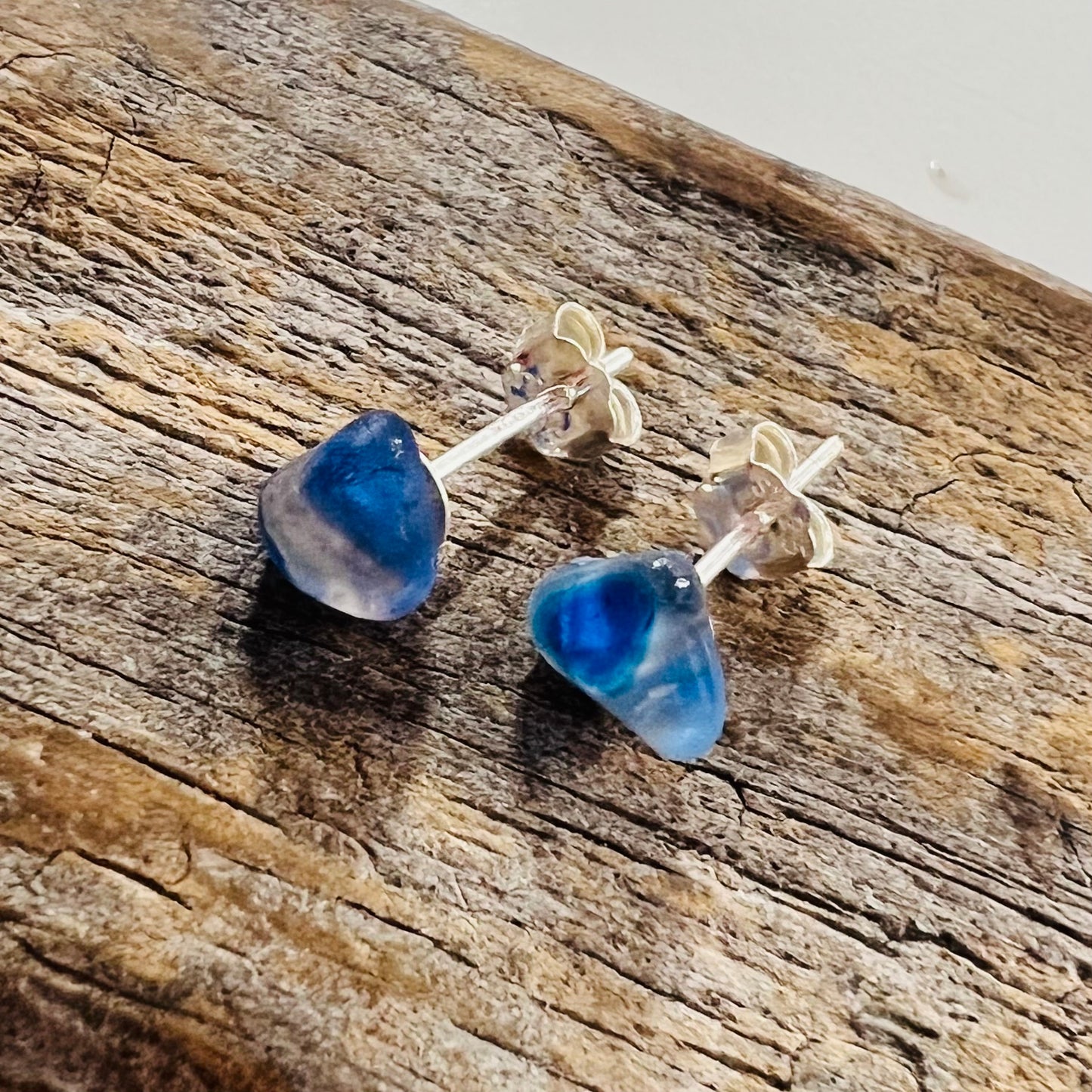 Seaham Sea Glass Stud Earrings