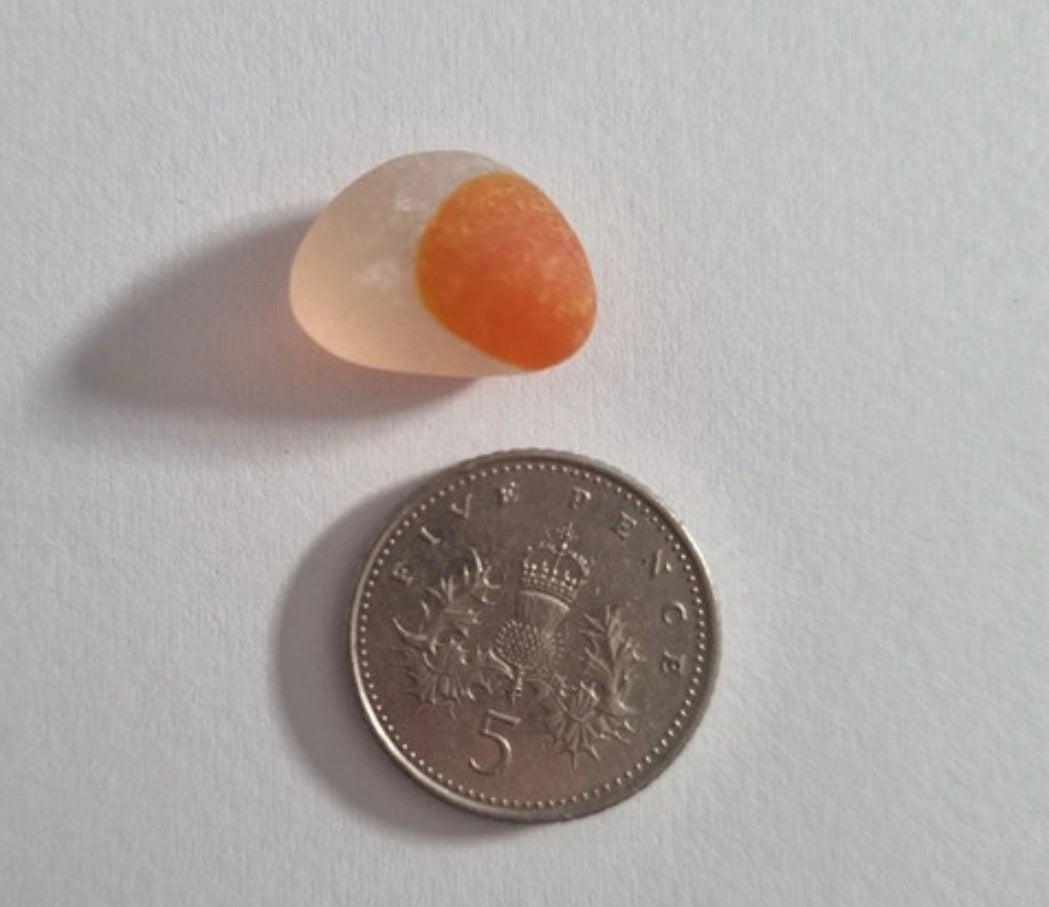 Super Orange Seaham Sea Glass Multi Pendant