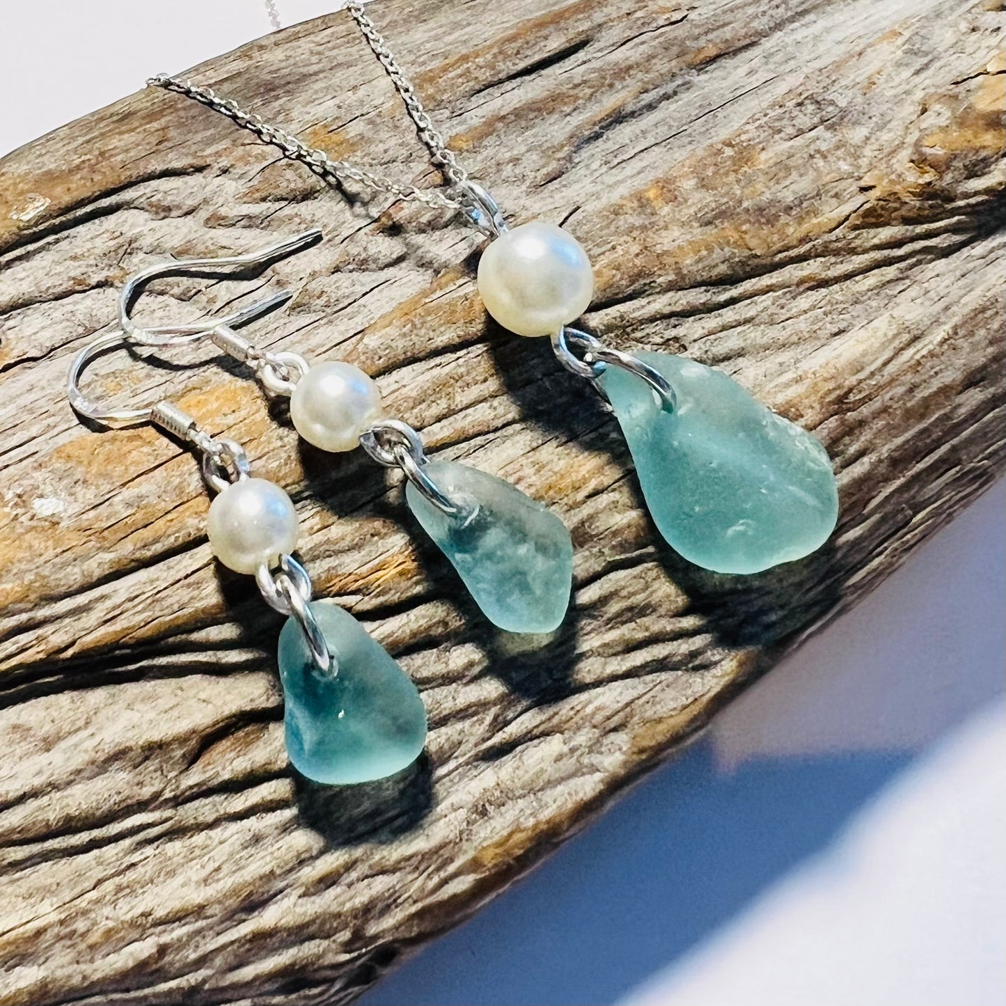 Seaham Sea Glass Jewellery Set