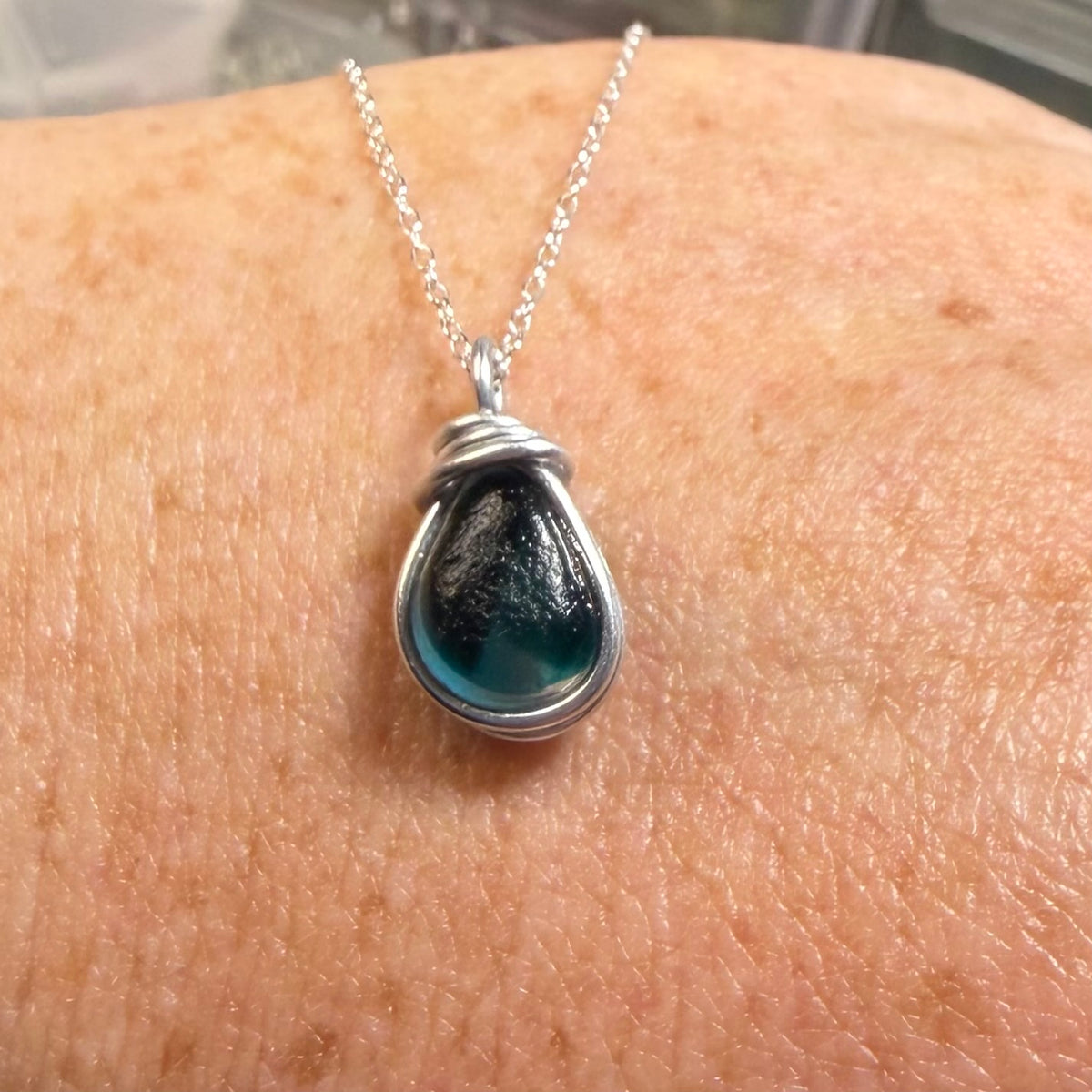 Small Seaham Sea Glass Multi Pendant