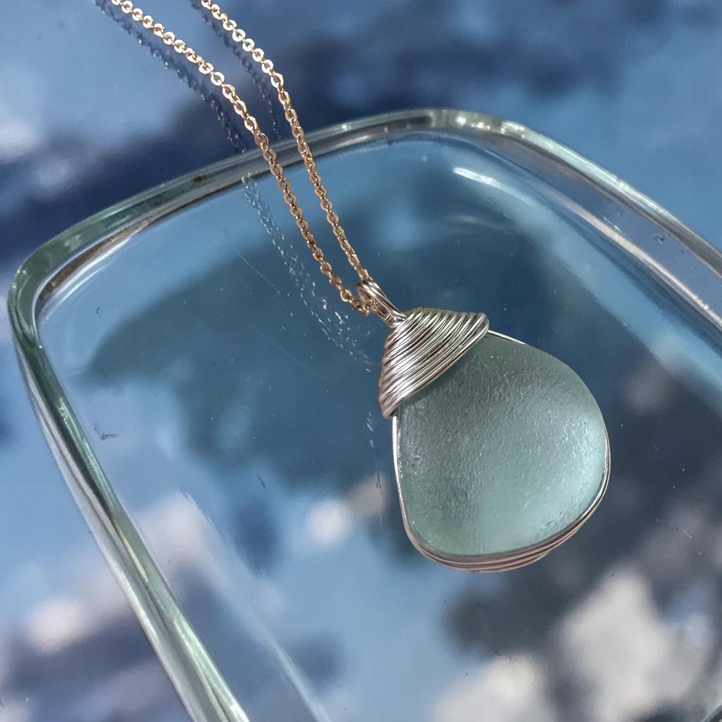 Large Scottish Highlands Sea Glass Pendant