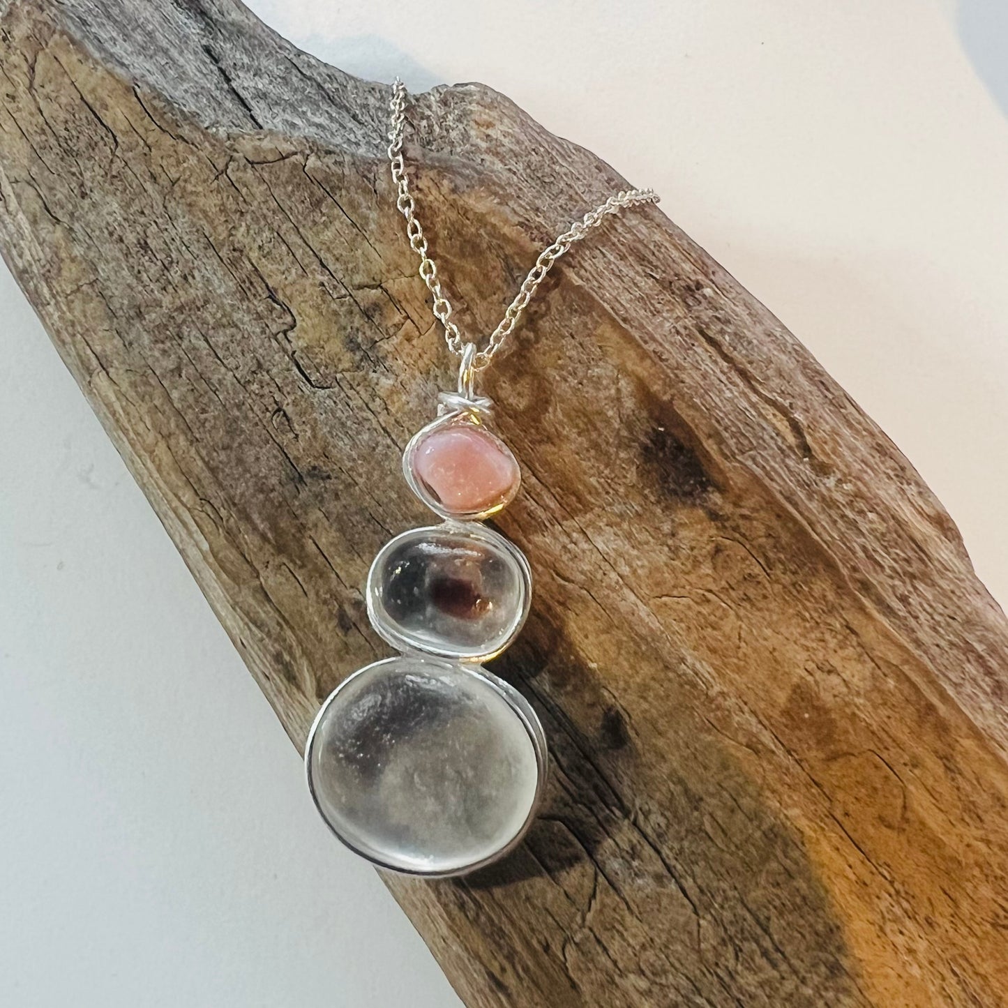 Three Piece Seaham Sea Glass Pendant