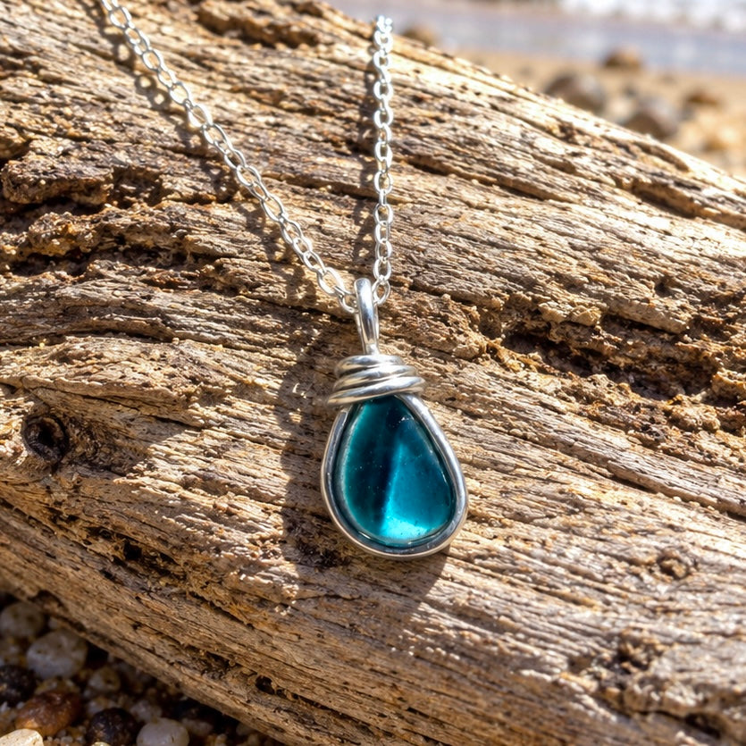 Small Seaham Sea Glass Multi Pendant