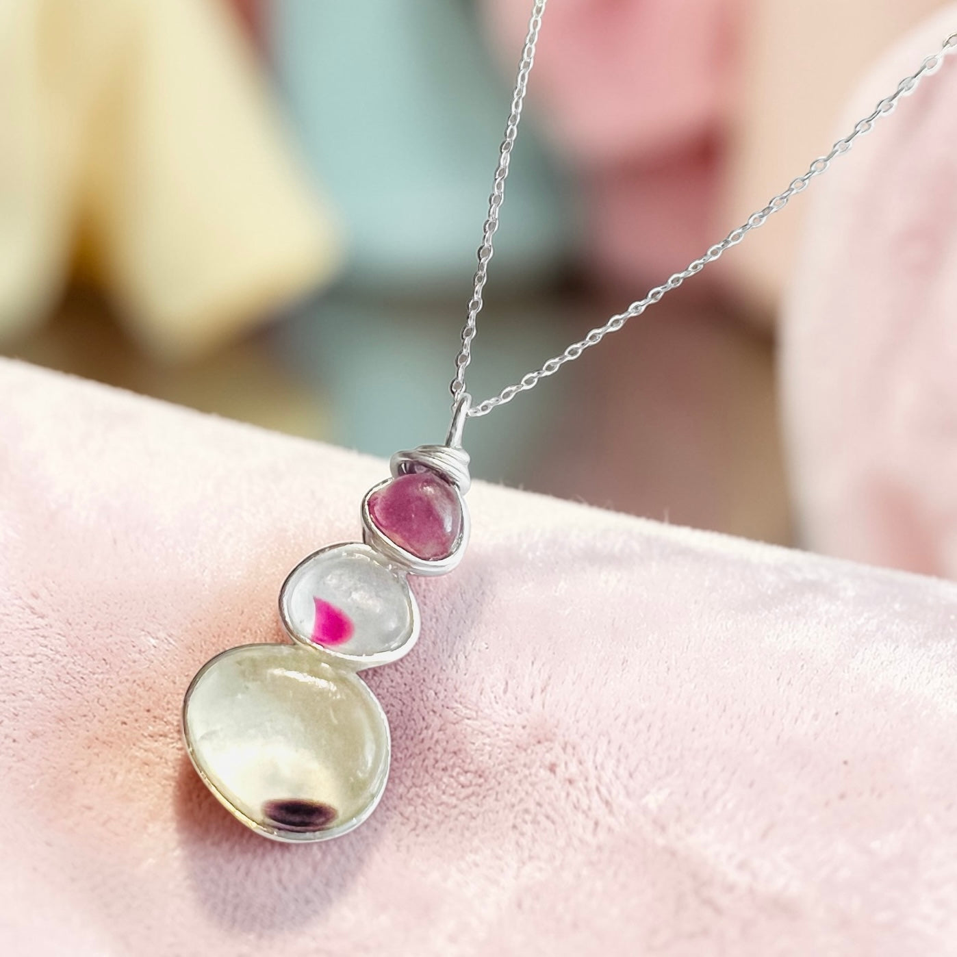 Three Piece Seaham Sea Glass Pendant