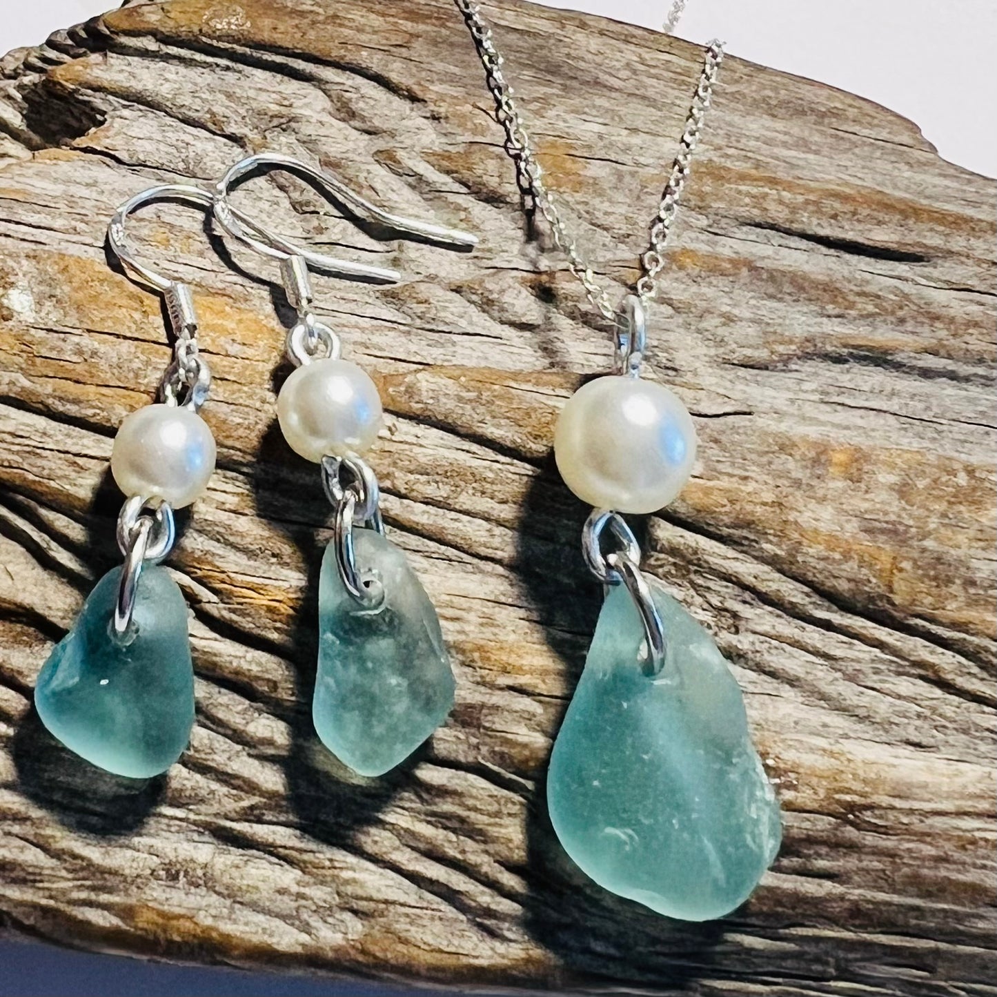 Seaham Sea Glass Jewellery Set