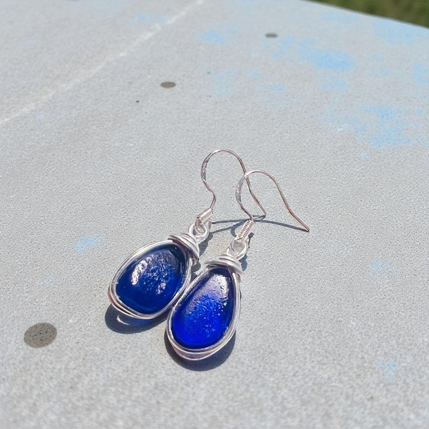 Seaham Sea Glass Earrings