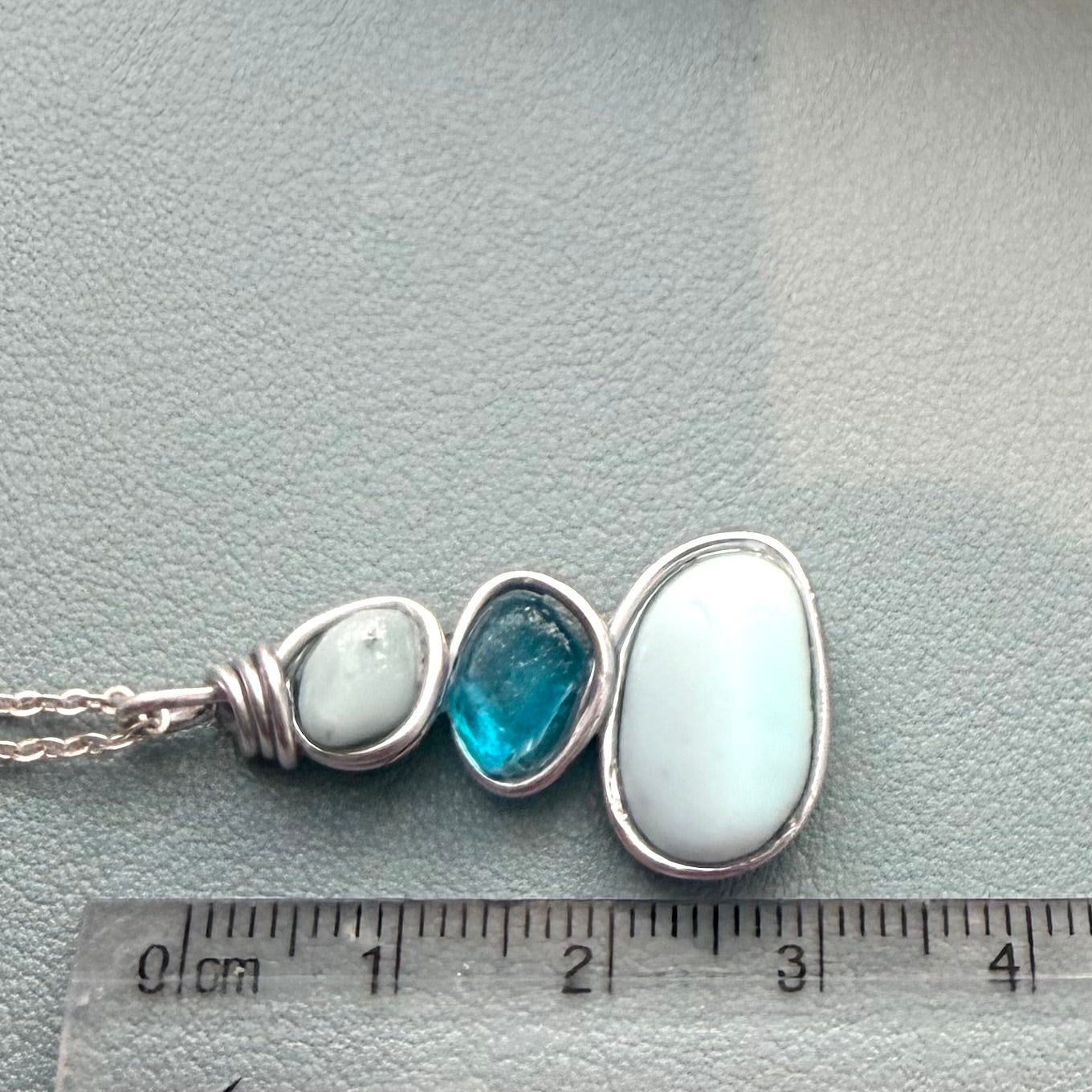 Three Piece Seaham Sea Glass Pendant