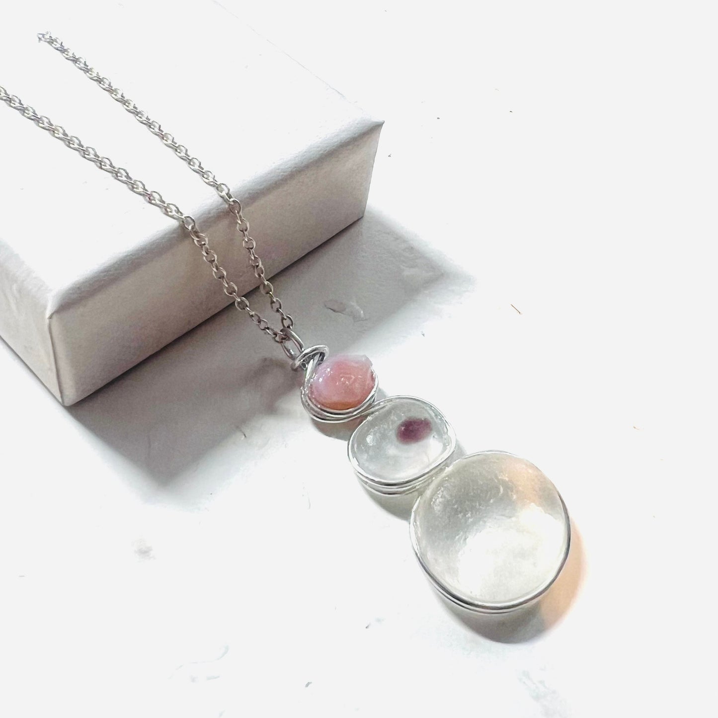 Three Piece Seaham Sea Glass Pendant