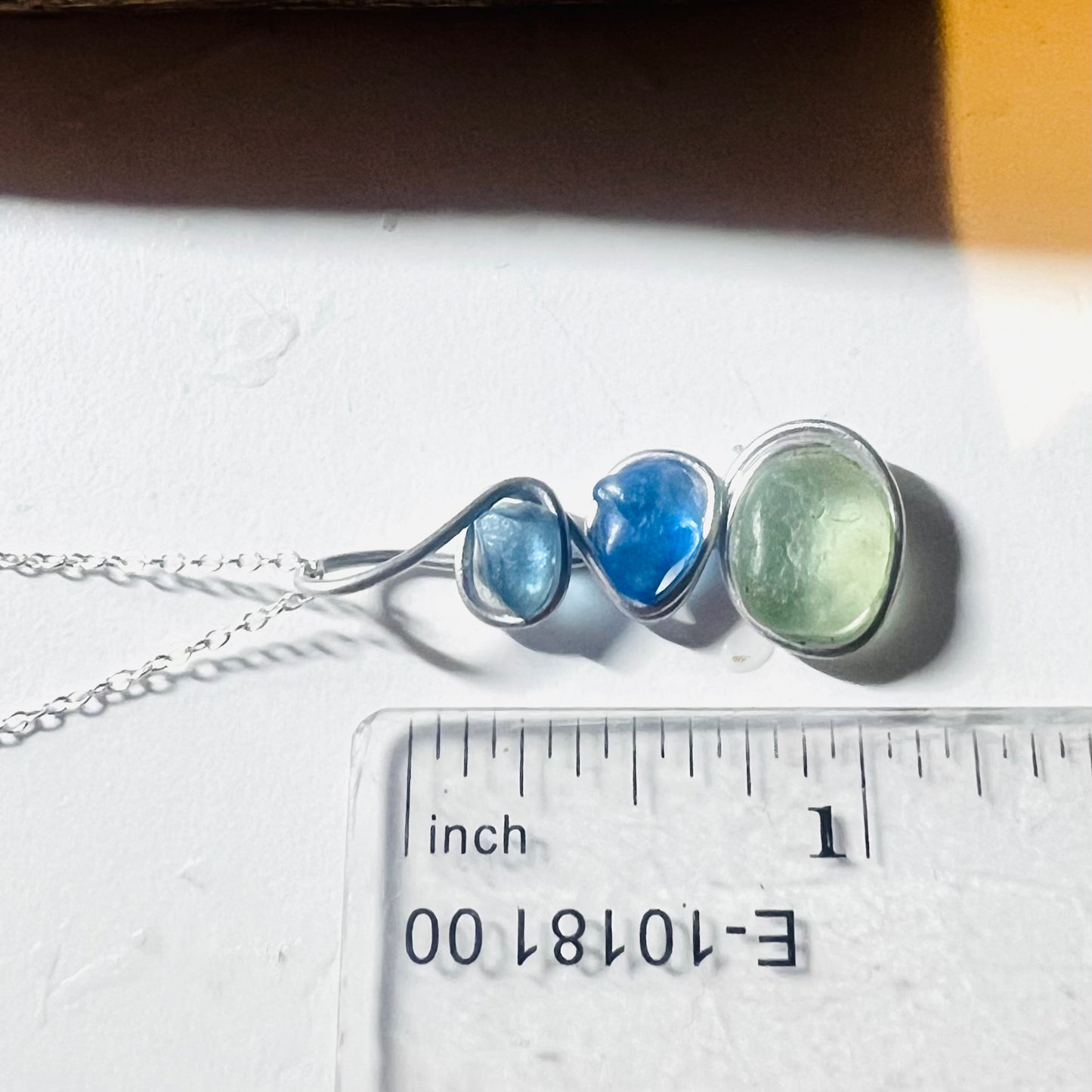 Three Piece Seaham Sea Glass Pendant