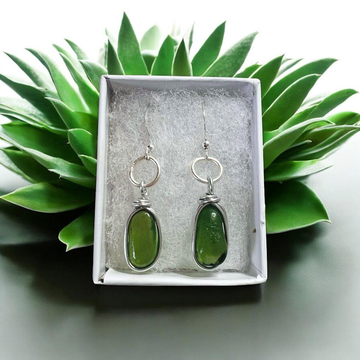 Devon Sea Glass Earrings