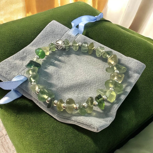 Seaham Sea Glass Greens Full Circle Bracelet