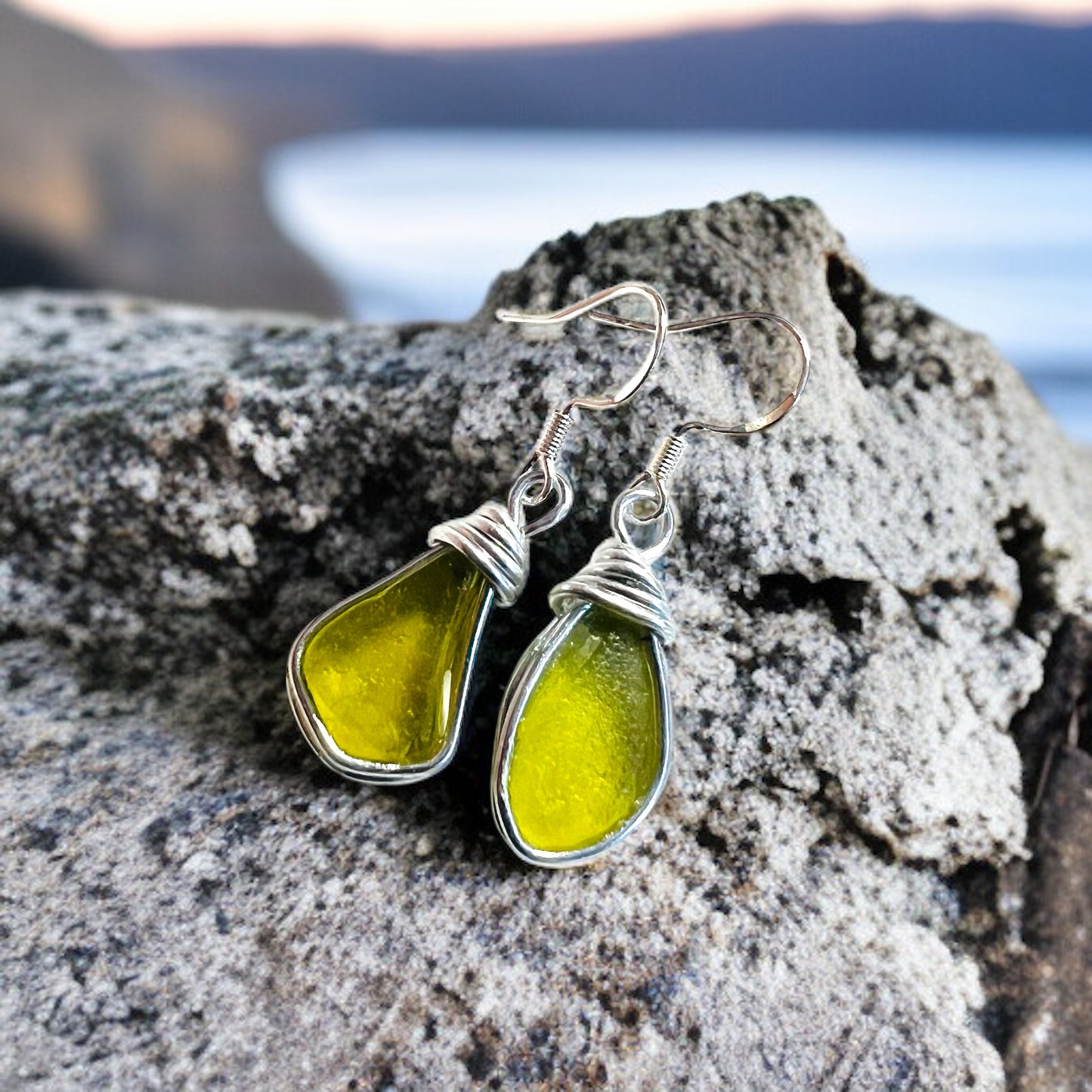 Seaham Sea Glass Earrings