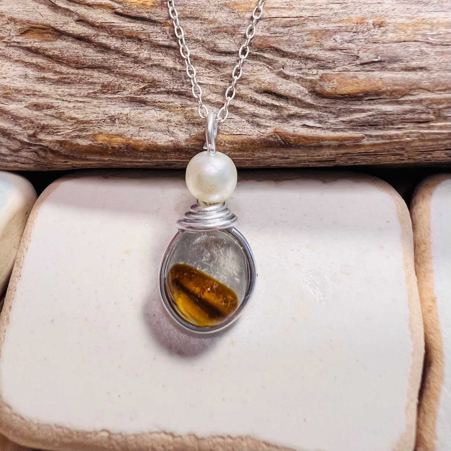 Multi Tone Seaham Sea Glass Pendant