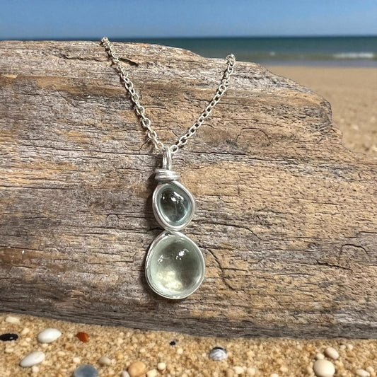 Seafoam Seaham Sea Glass Pendant