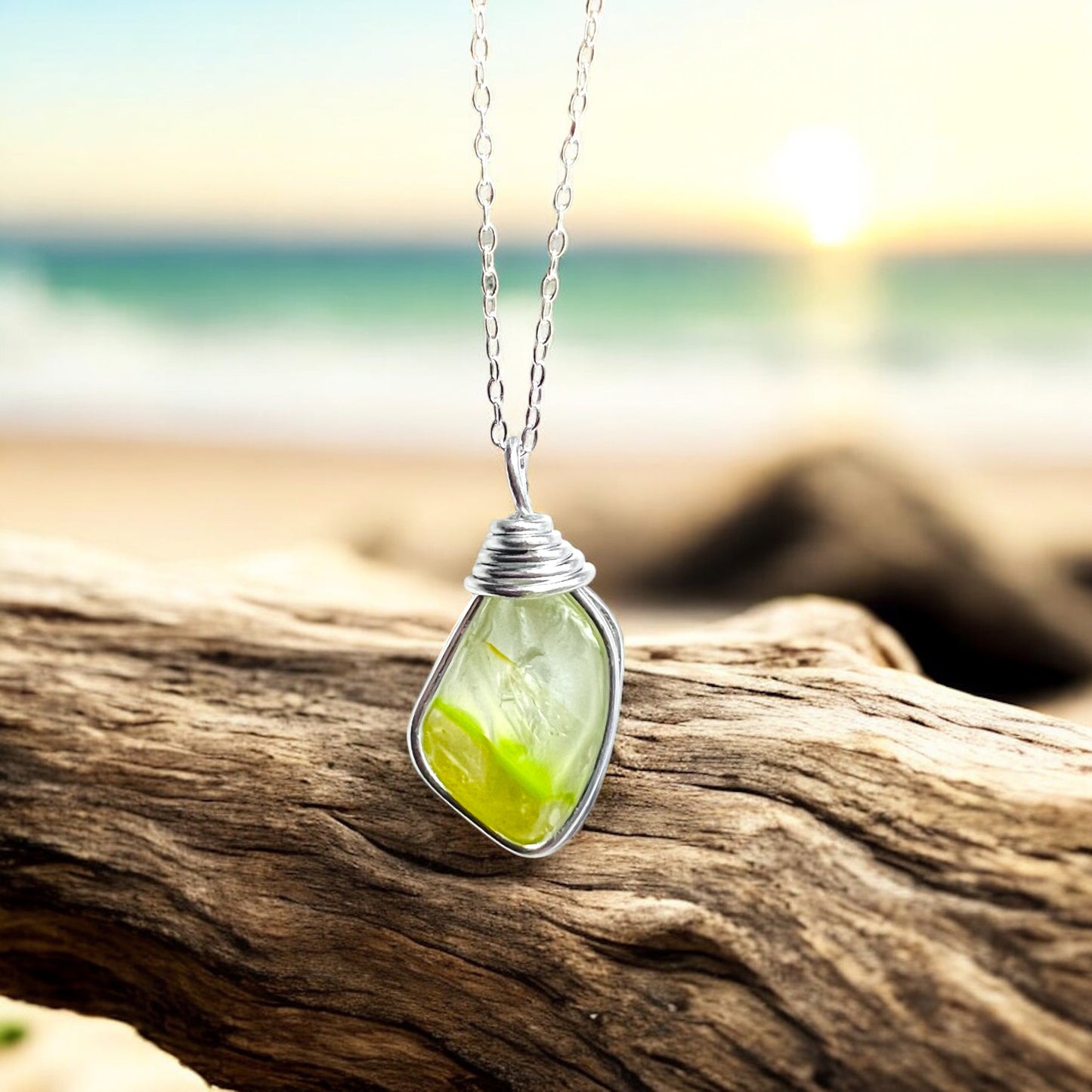 Sea Glass Multi Tone Pendant