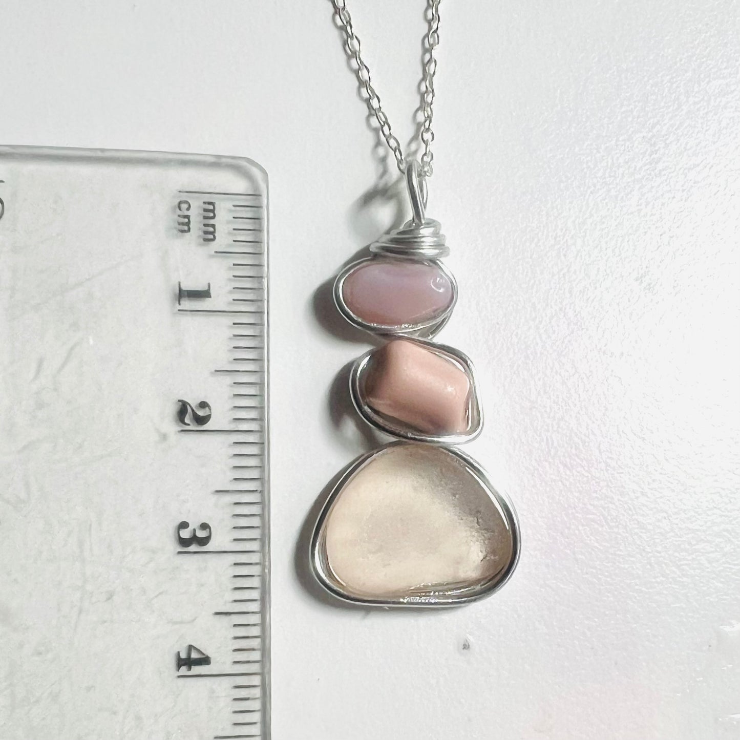 Three Piece Seaham Sea Glass Pendant