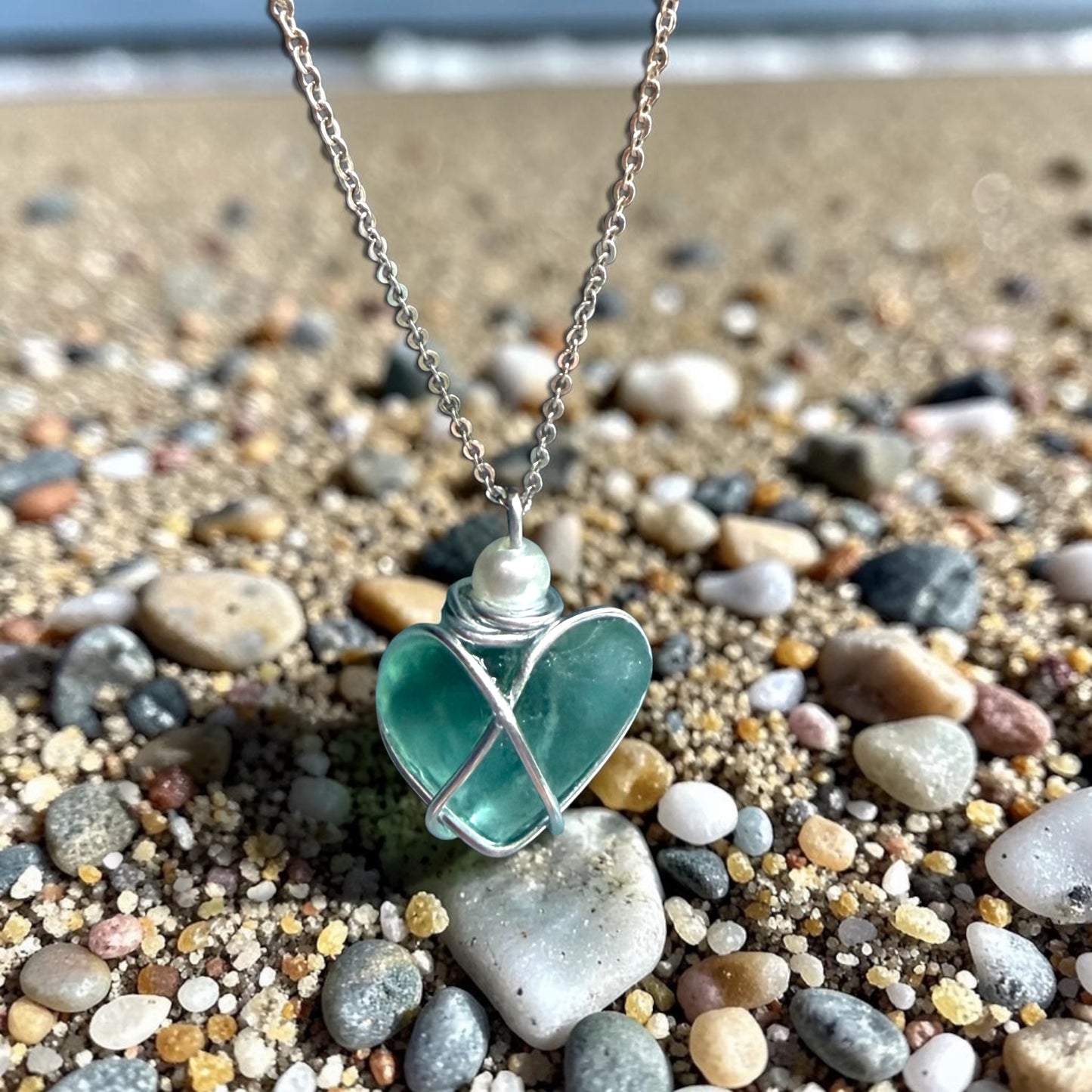 Scottish Highlands Turquoise Heart Pendant