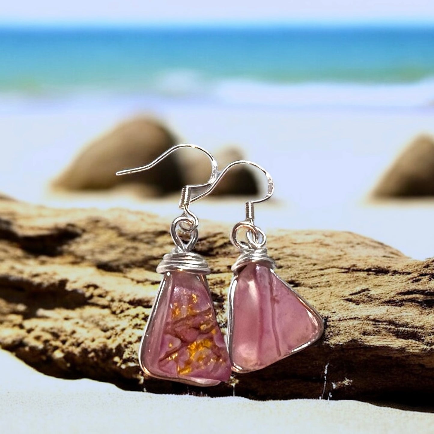 Spanish Sea Glass Earrings