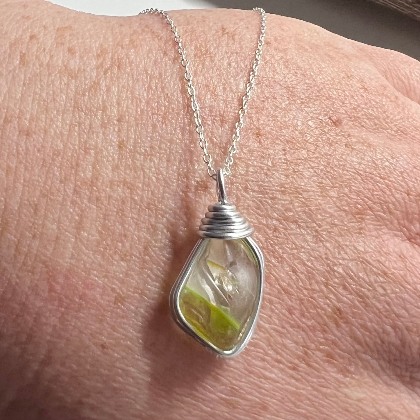 Sea Glass Multi Tone Pendant