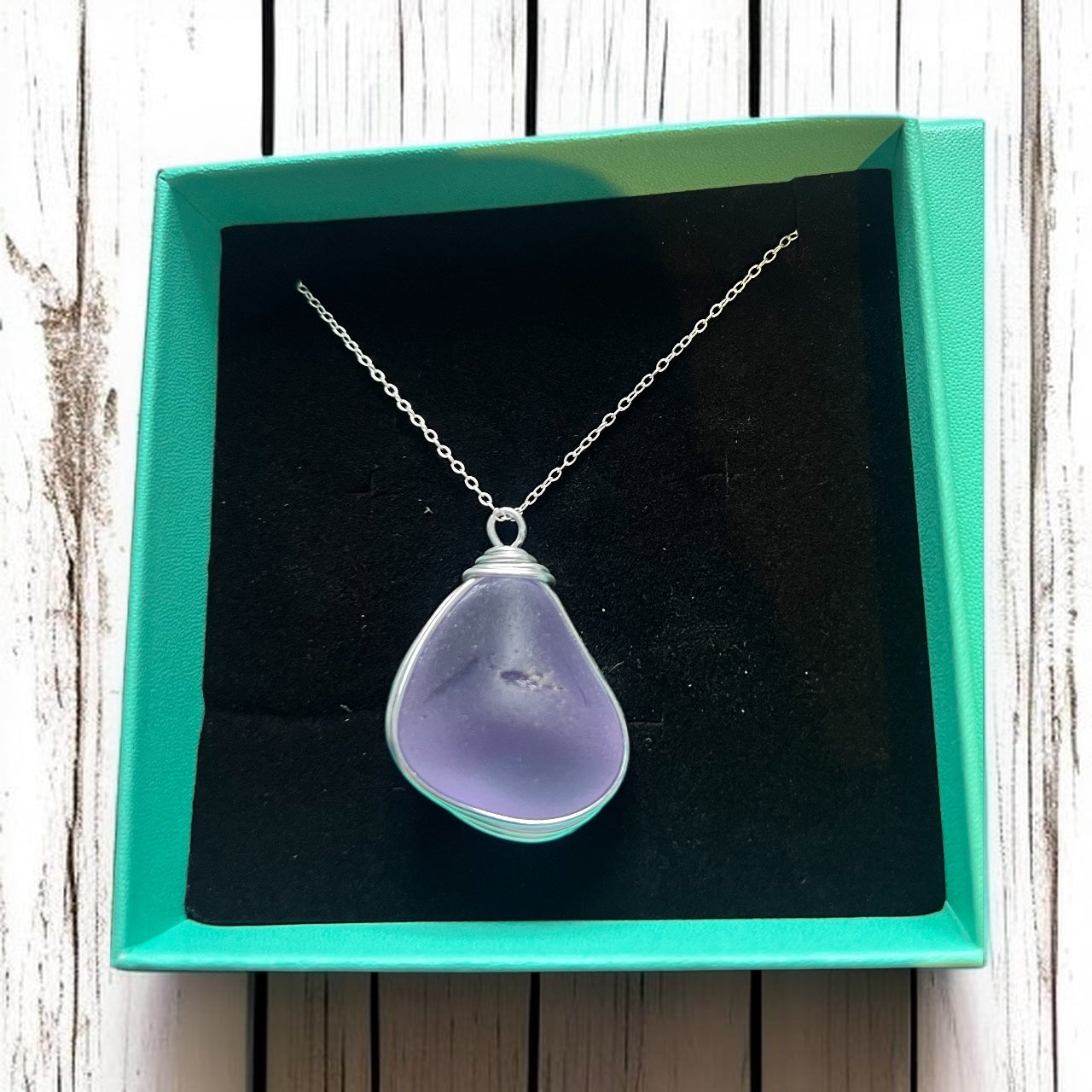 Super Rare Purple Neodymium Sea Glass Pendant