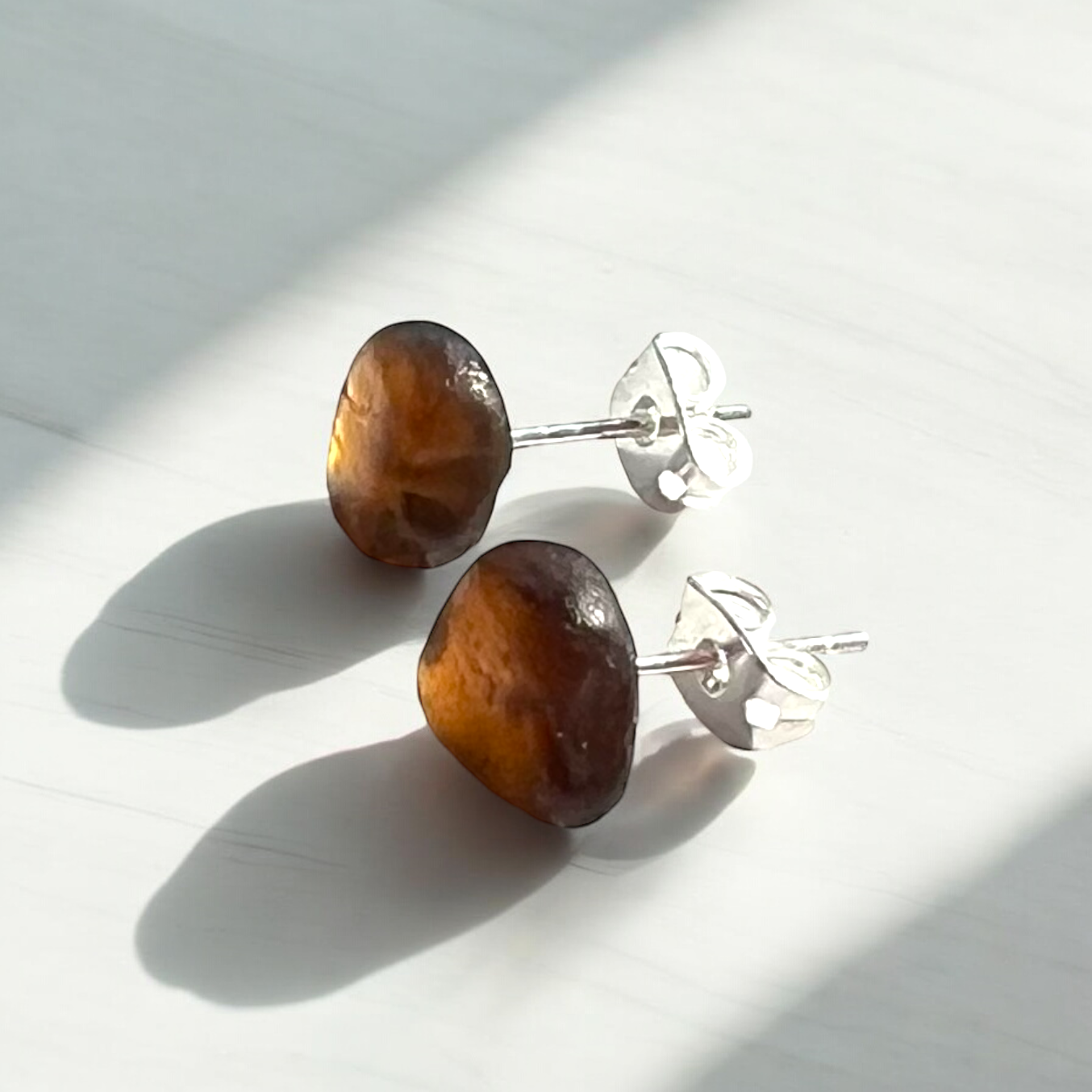 Seaham Sea Glass Stud Earrings