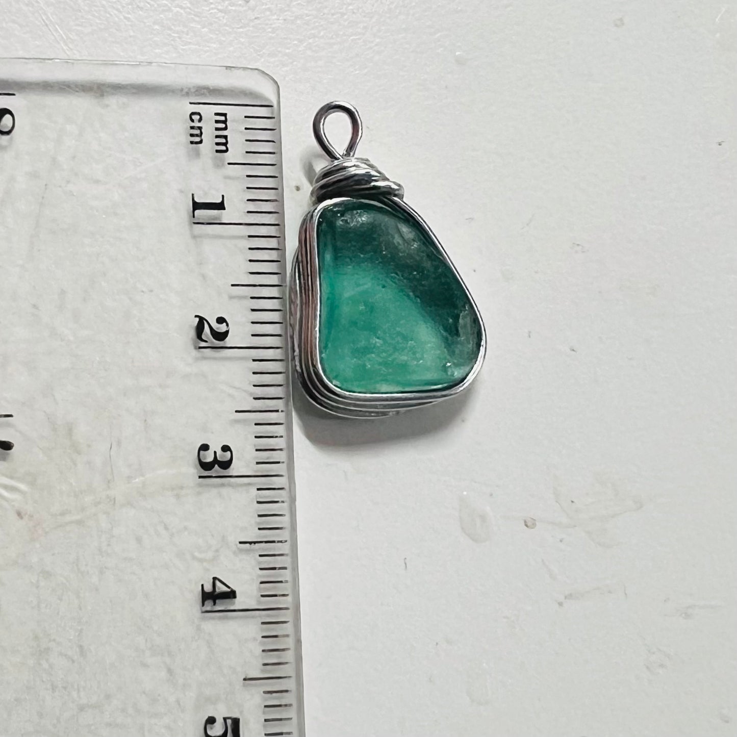 Aqua Seaham Sea Glass Pendant