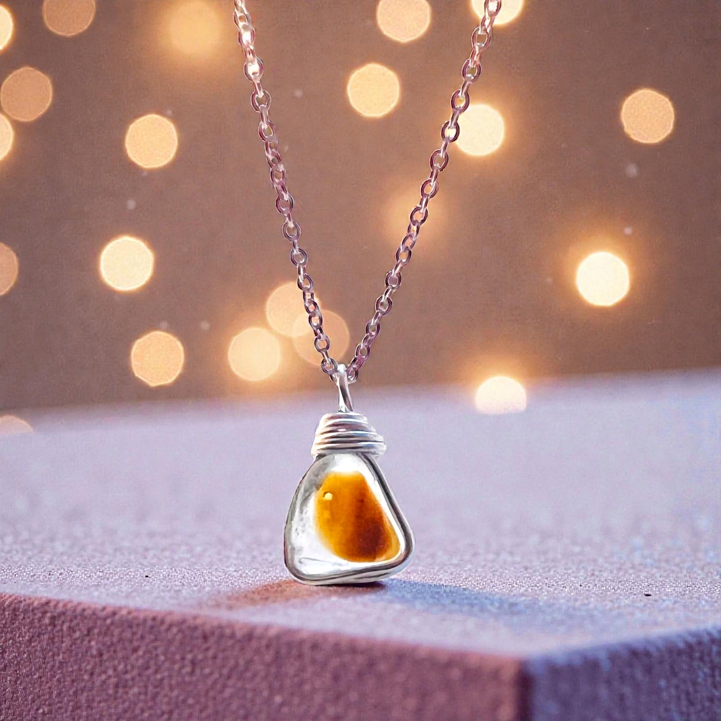 Multi Tone Seaham Sea Glass Pendant