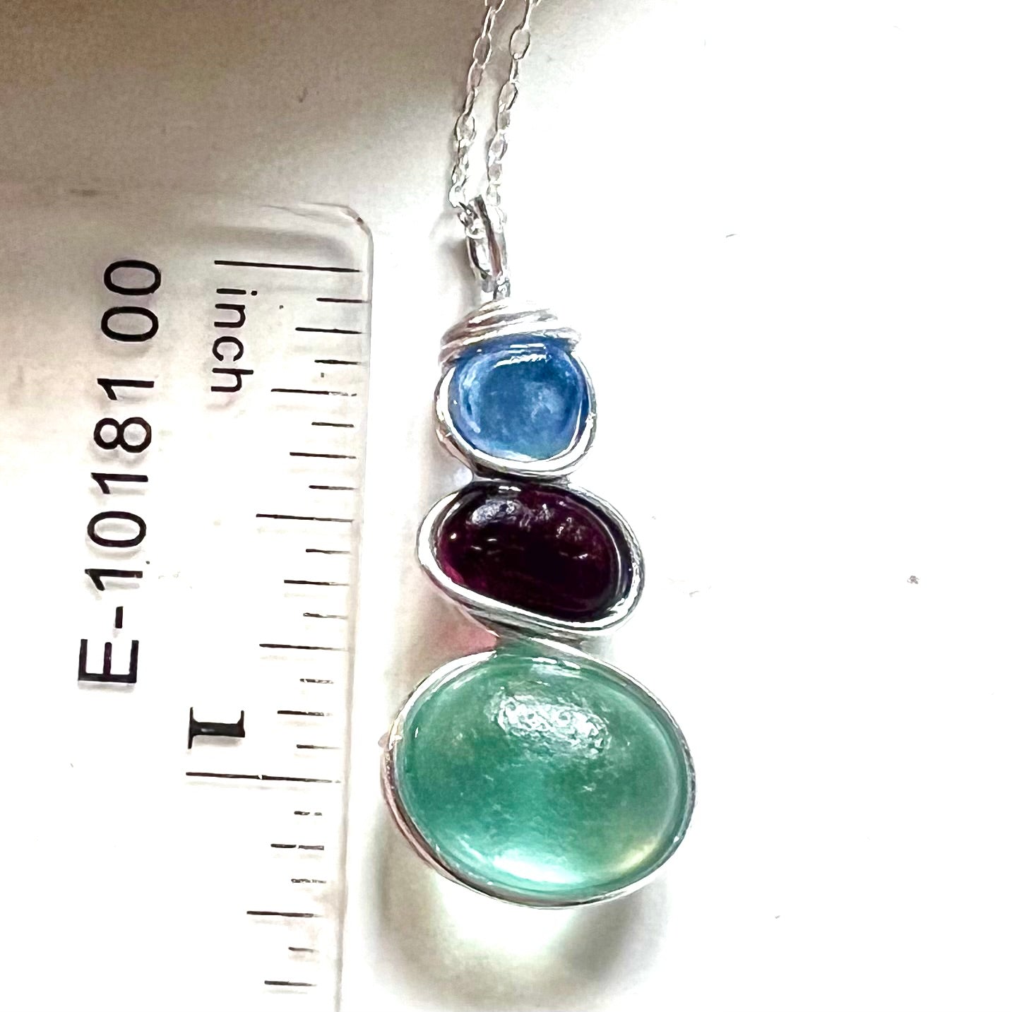 Three Piece Seaham Sea Glass Pendant