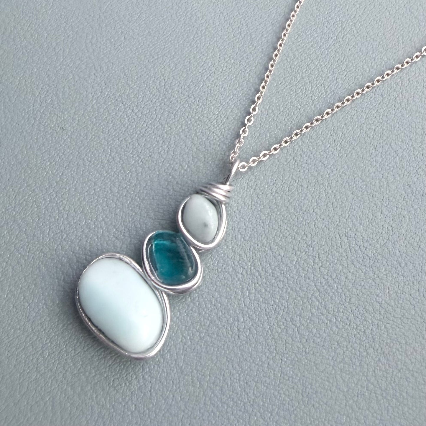 Three Piece Seaham Sea Glass Pendant