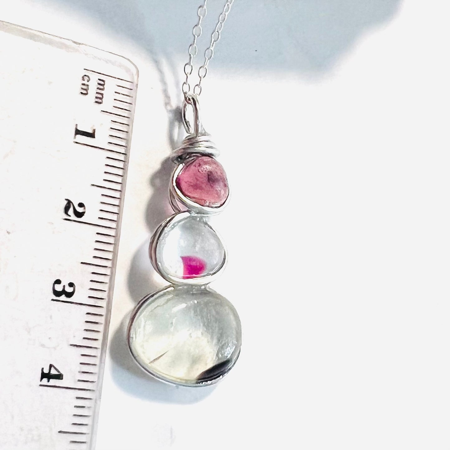 Three Piece Seaham Sea Glass Pendant