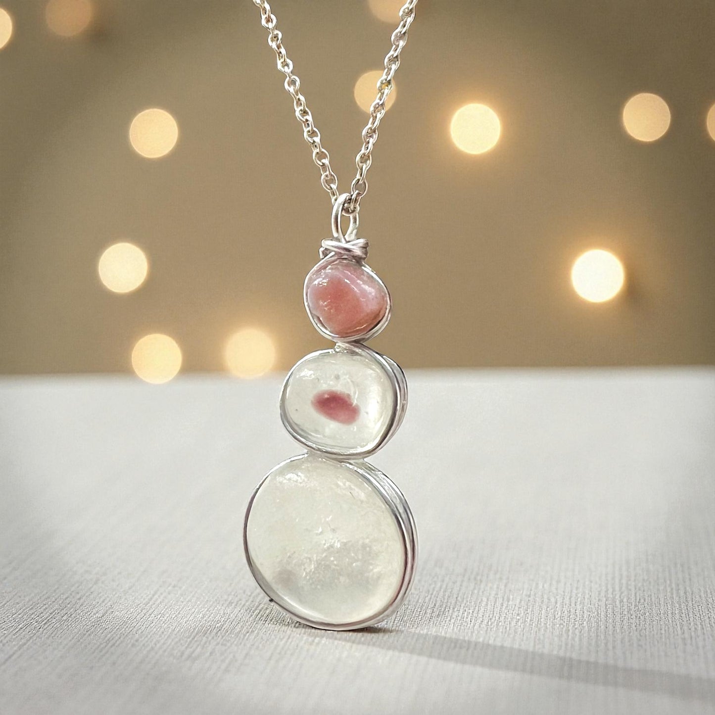 Three Piece Seaham Sea Glass Pendant