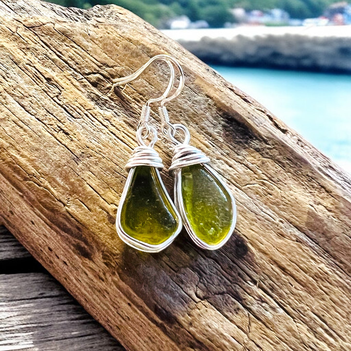 Seaham Sea Glass Earrings