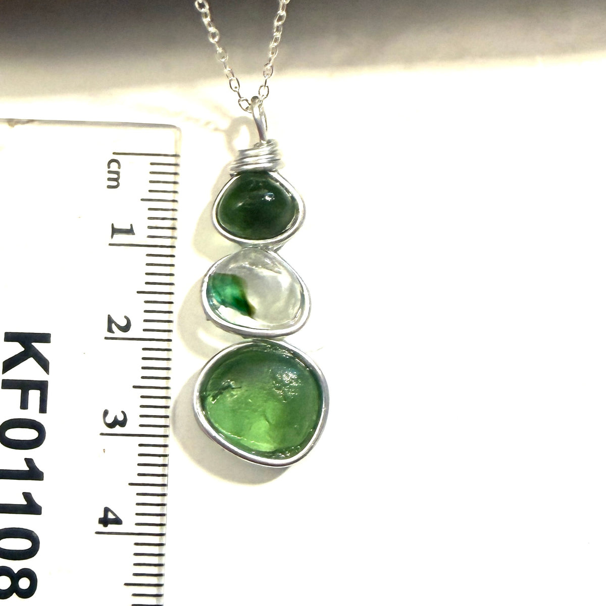 Three Piece Seaham Sea Glass Pendant