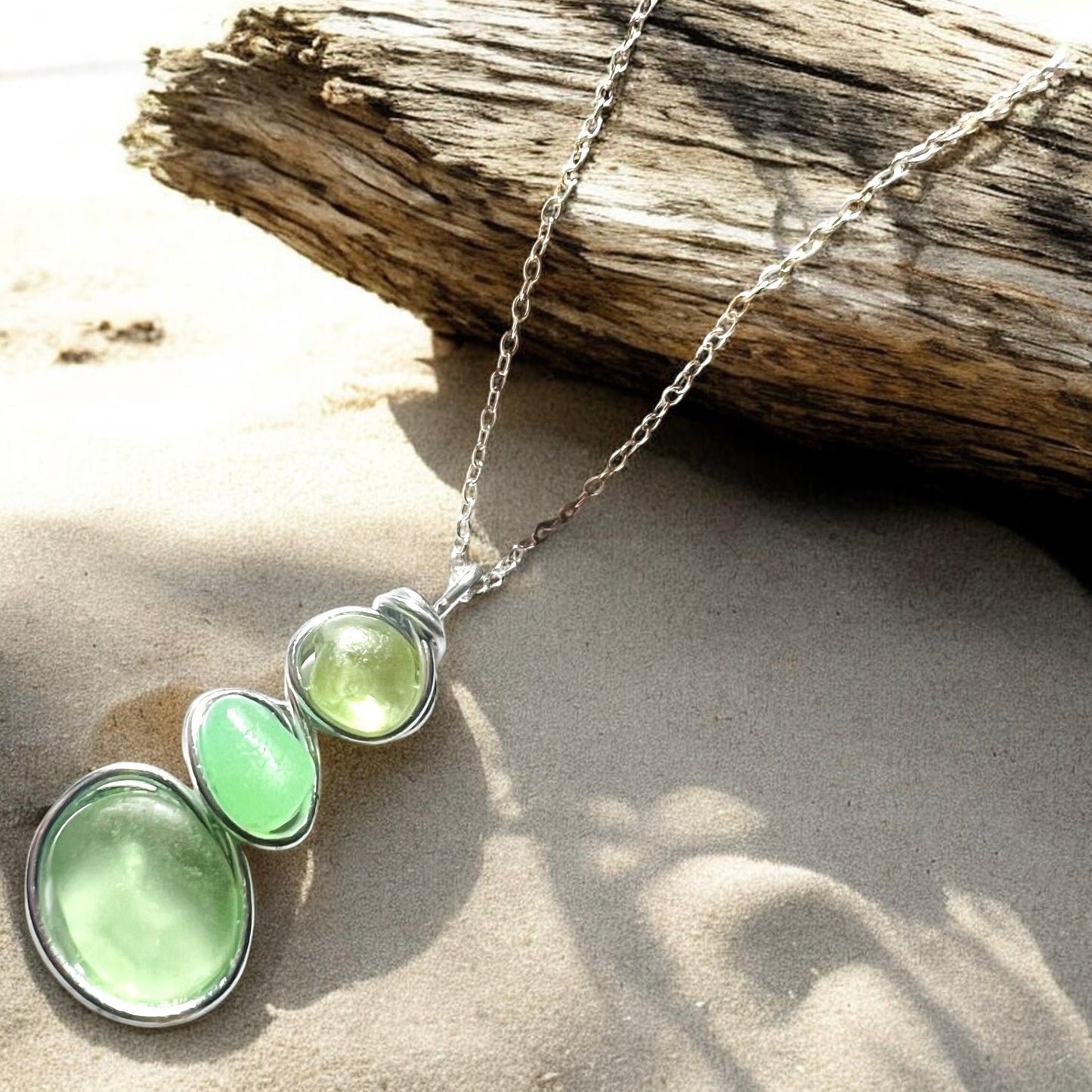 Canary Island Sea Glass Pendant