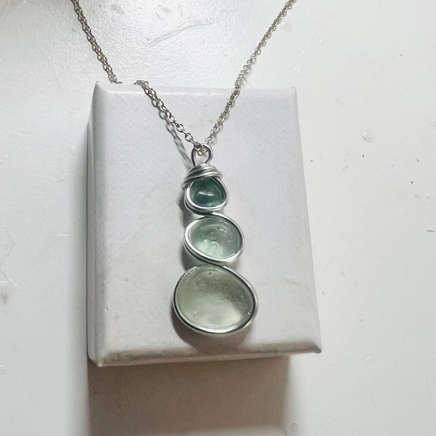 Three Piece Seaham Sea Glass Pendant