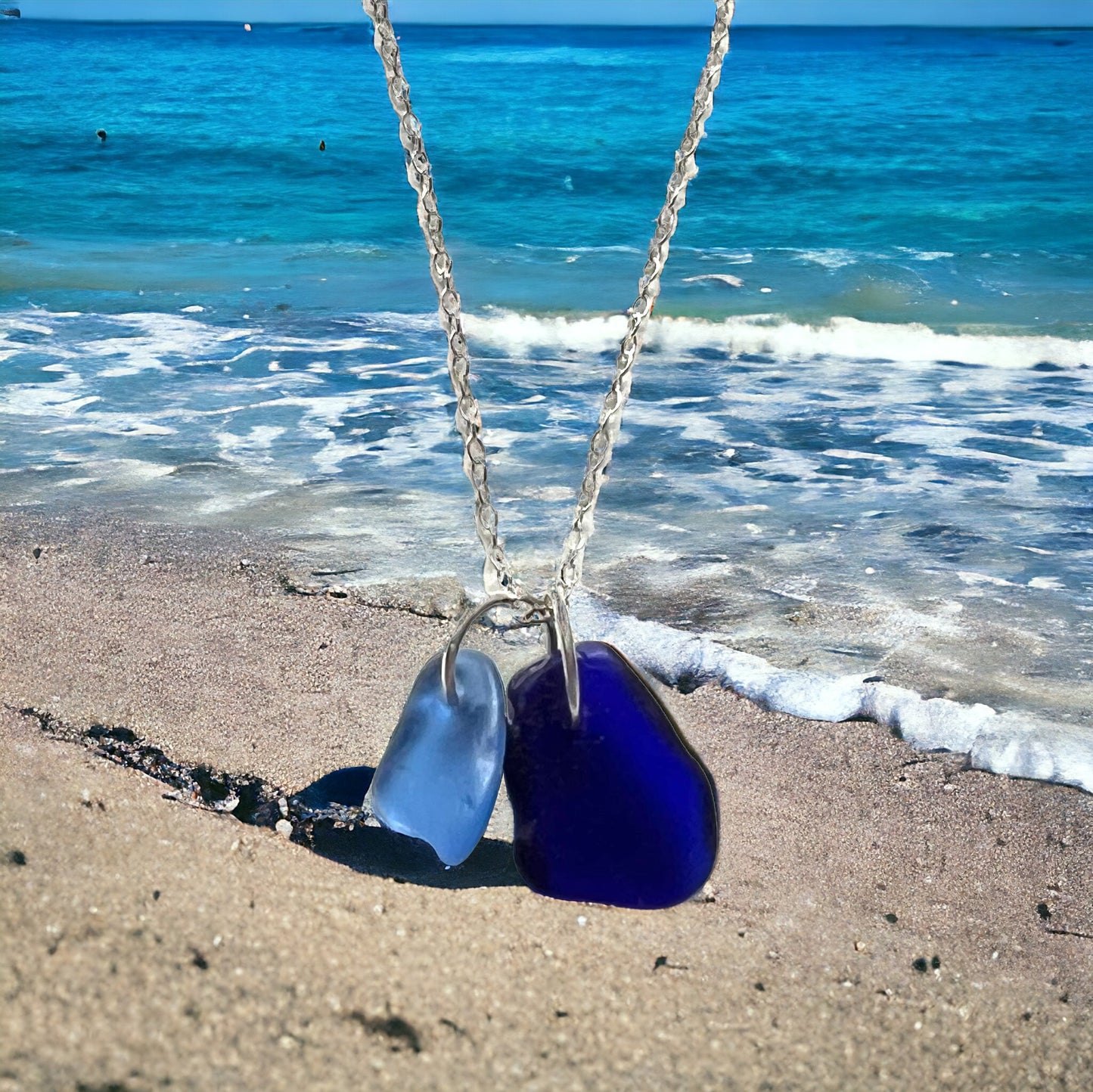 Kent Sea Glass Duo Pendant
