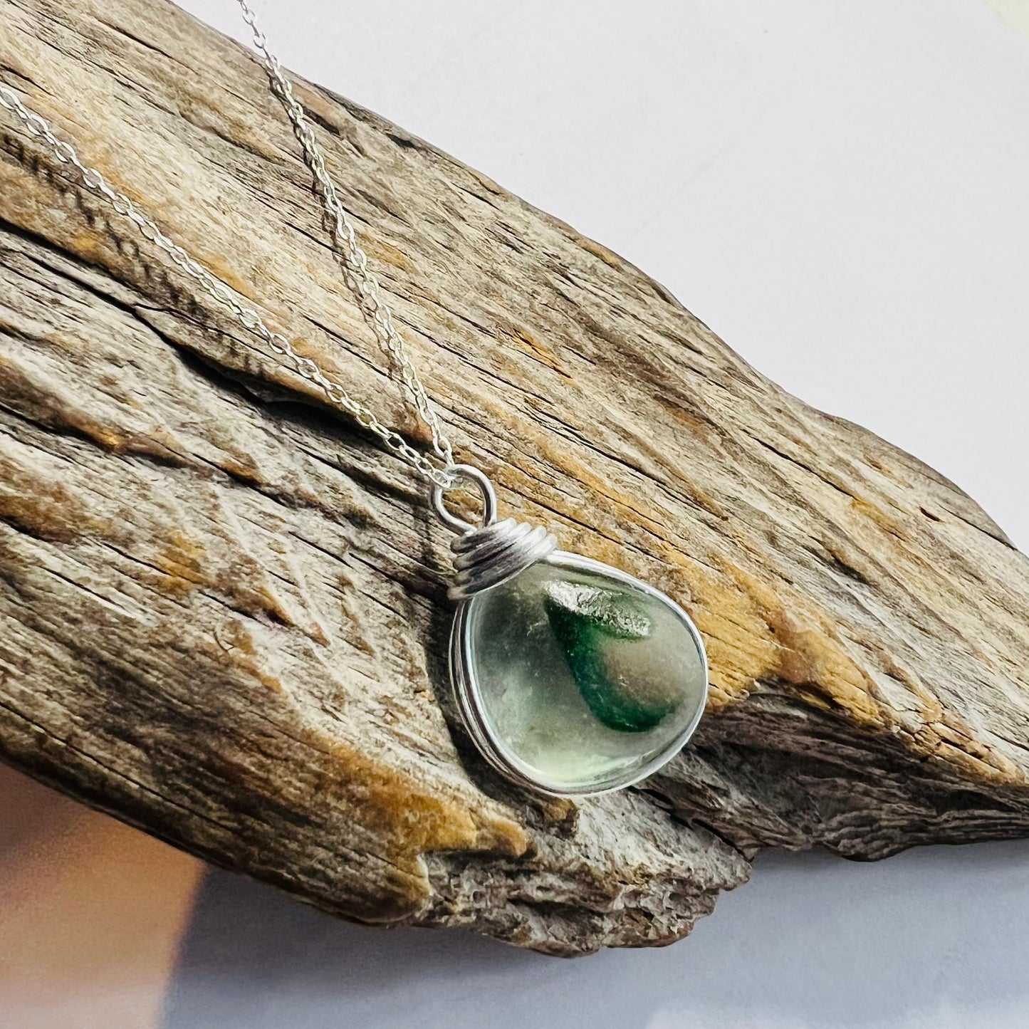 Seaham Sea Glass Multi Tone Pendant