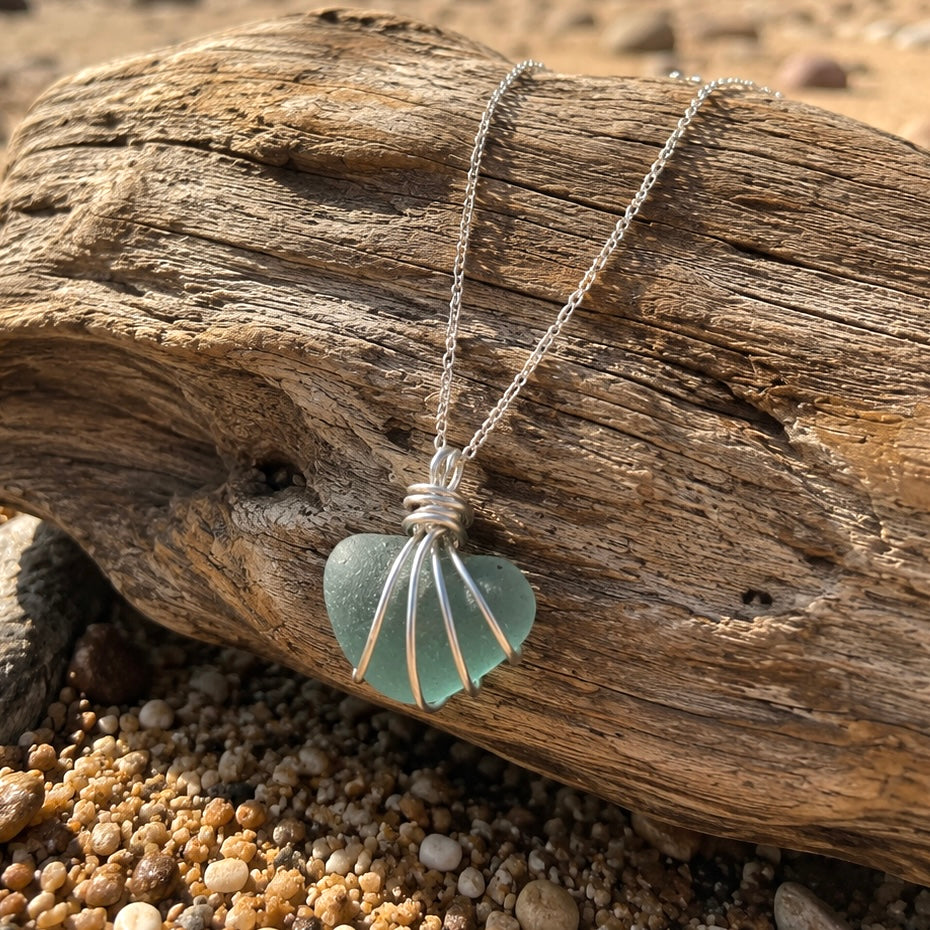 Scottish Highlands Chunky Aqua Pendant