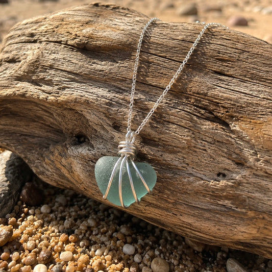 Scottish Highlands Chunky Aqua Pendant