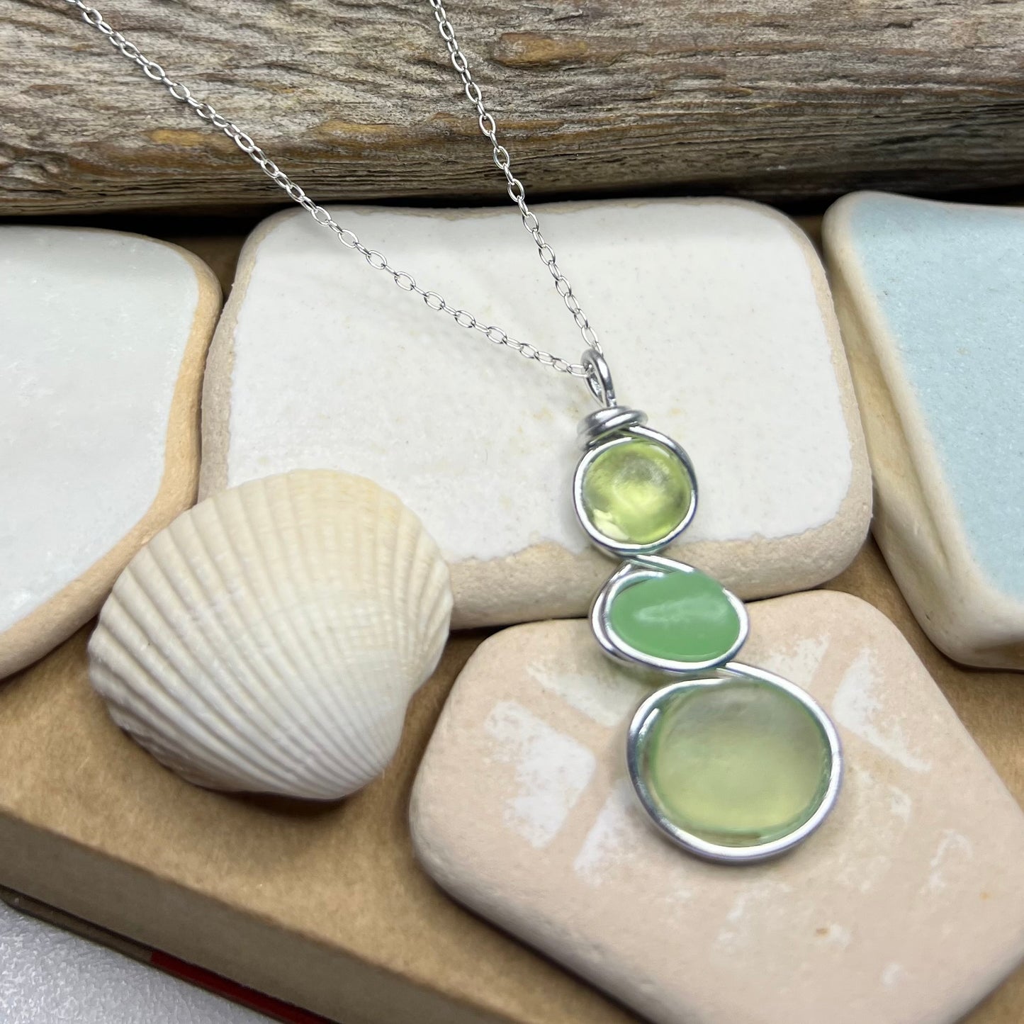 Canary Island Sea Glass Pendant