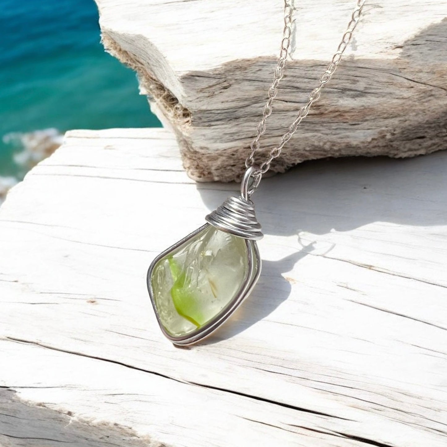 Sea Glass Multi Tone Pendant