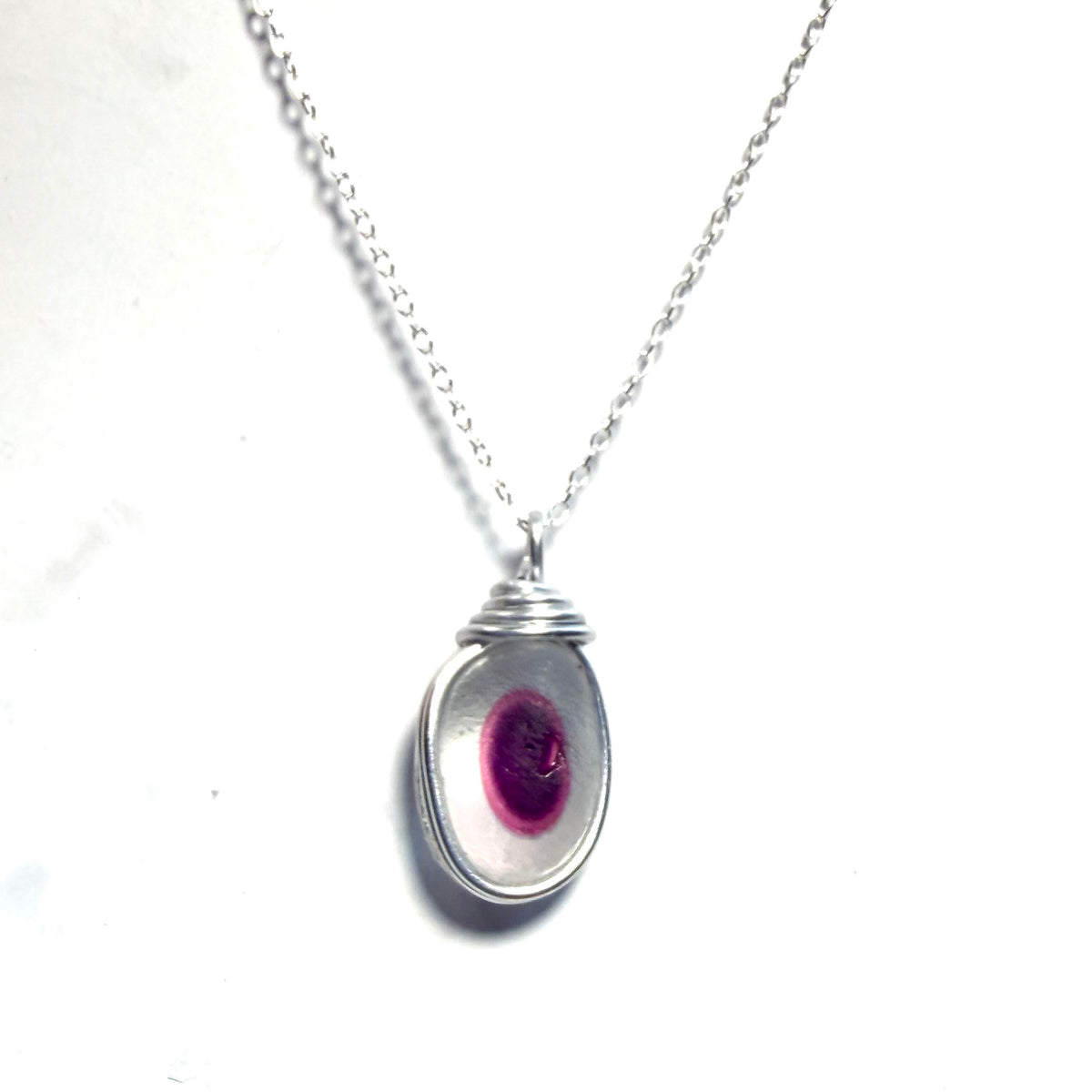 💓💜NOW SOLD OUT💜💕 Very Rare Pink and Purple Sea Glass Multi Pendant