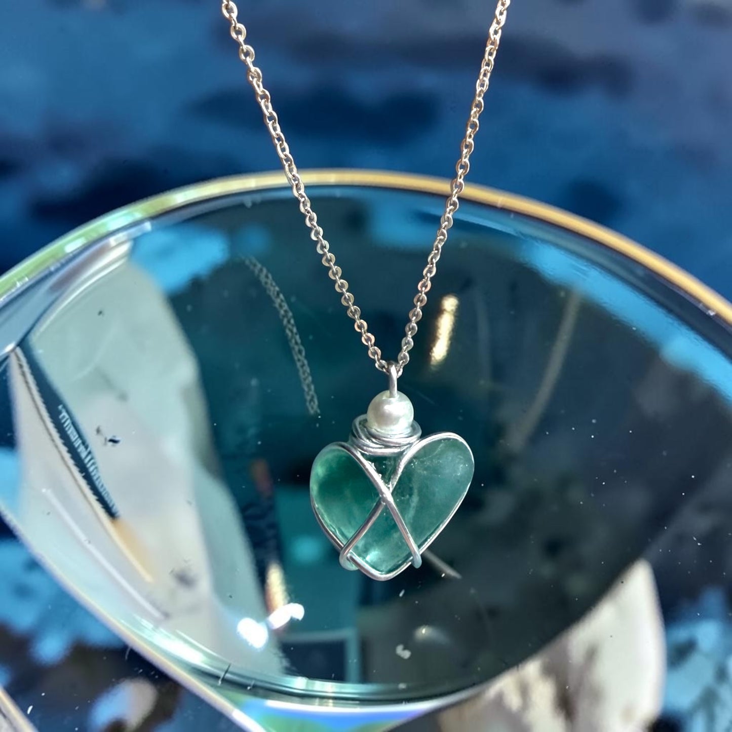 Scottish Highlands Turquoise Heart Pendant